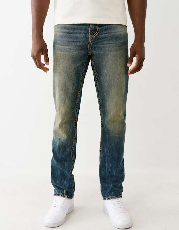 True Religion Rocco Big T No Flp Ovrsized Hs Street Lights Dark Wash