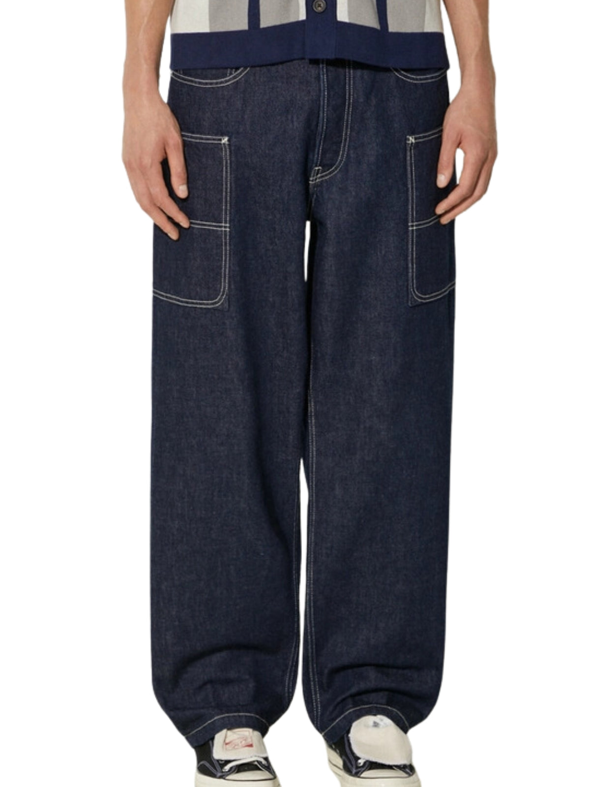 Kenzo Jeans Cargo Monkey Denim Blue