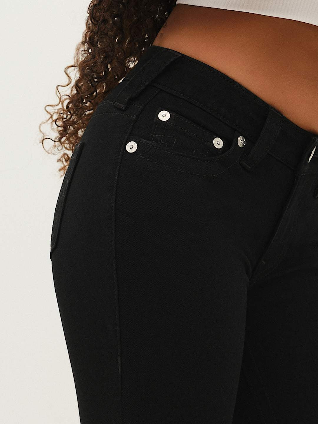 True Religion Jeans Jennie Mr Curvy Black Rinse