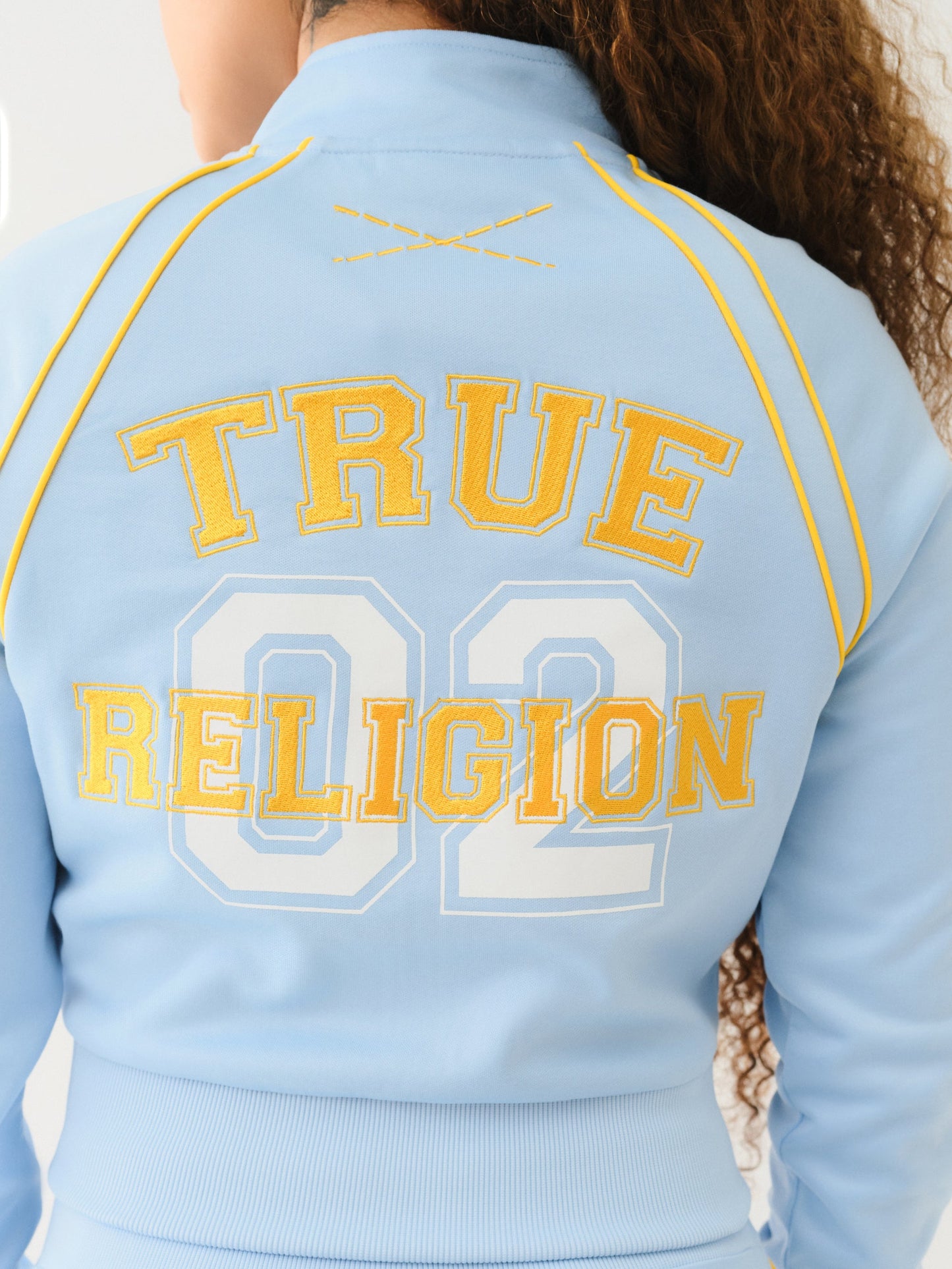 True Religion True Sporty Shrunken Track Jkt Cerulean Blue