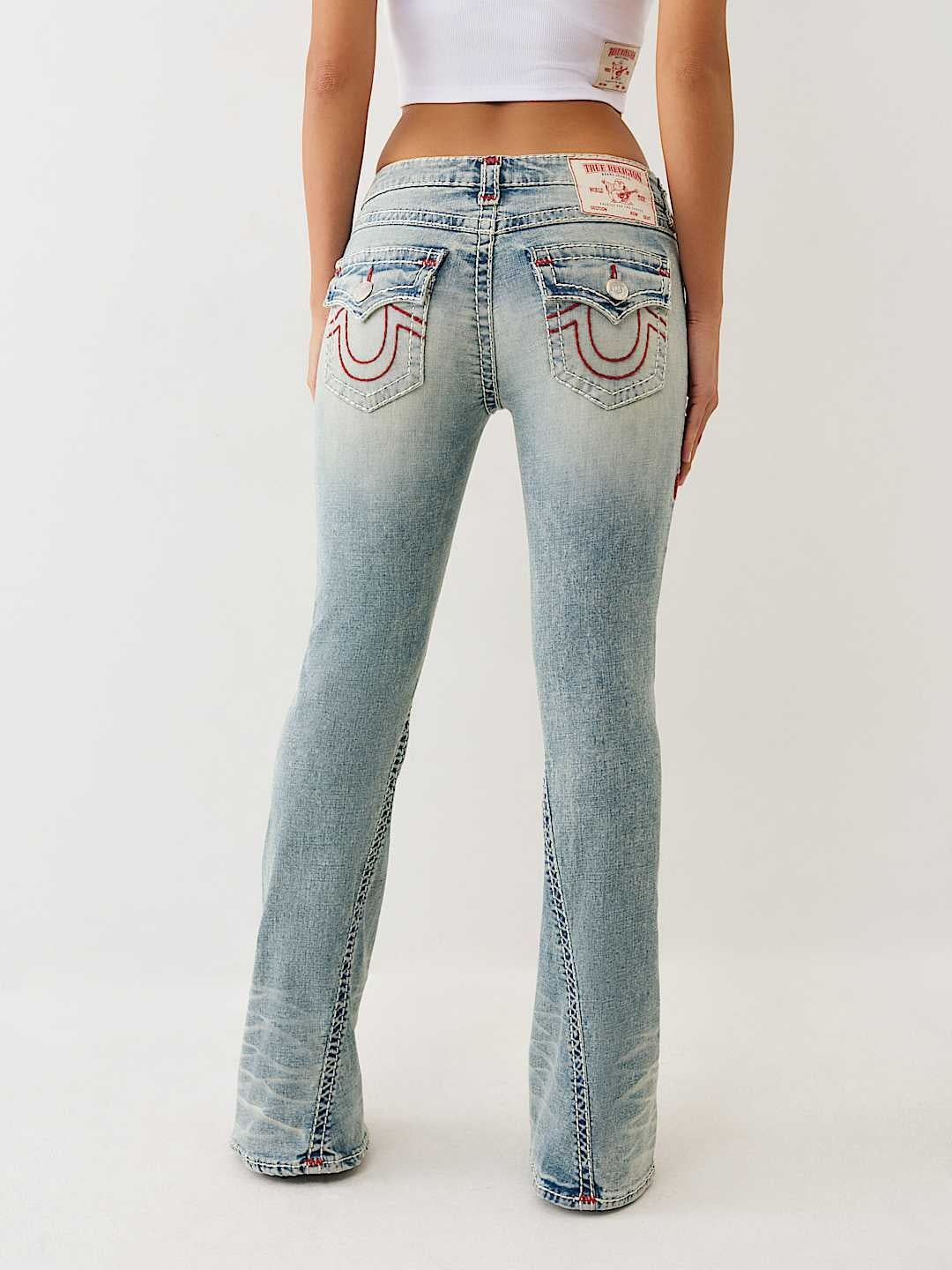 True Religion Jeans Joey Lr Flap Sup T Petal Bloom