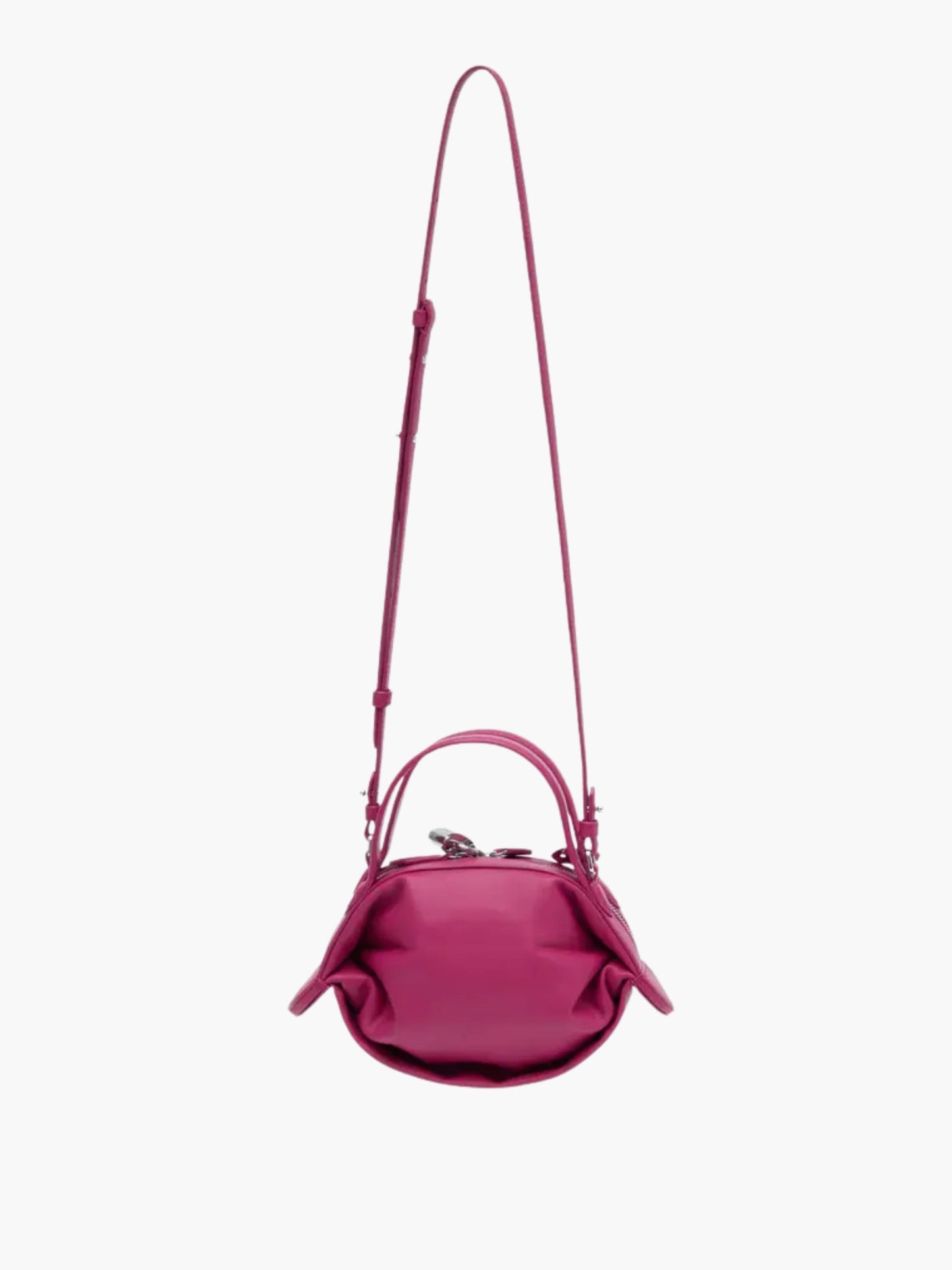Kenzo Bag Crossbody Leather Deep Fuschia