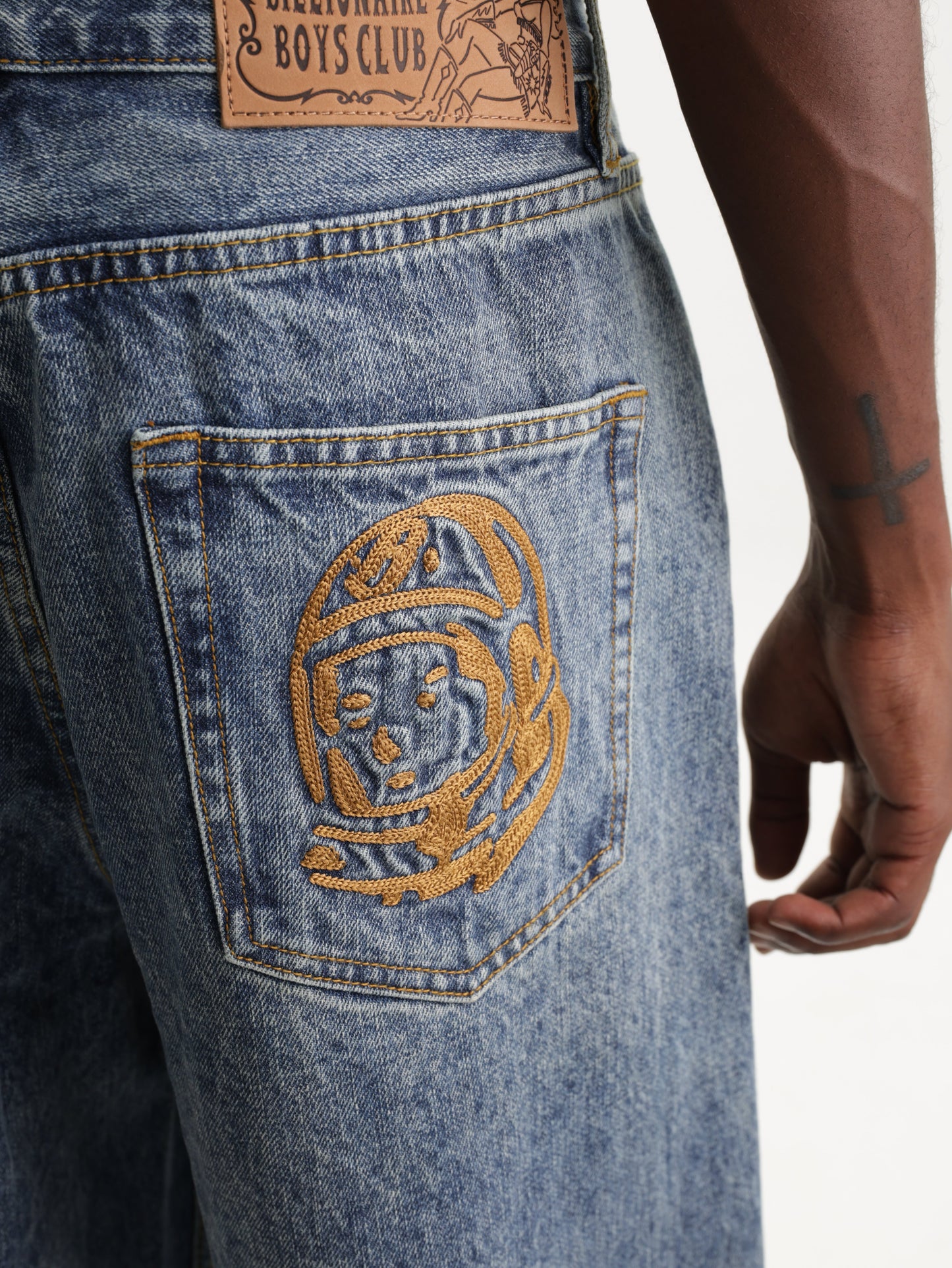 Billionaire Boys Club Astro Wide Leg Denim Pants Blue