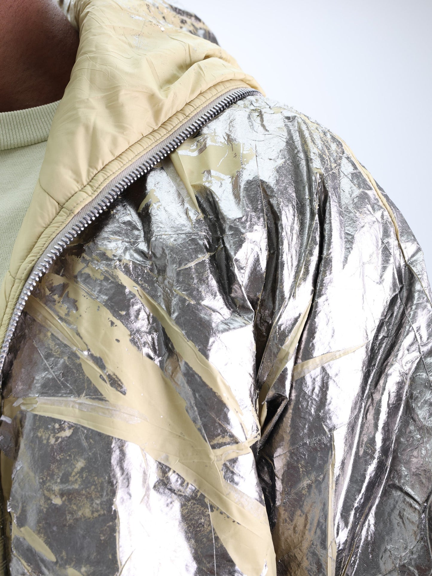 Rick Owens Jacket Woven Padded Palladium