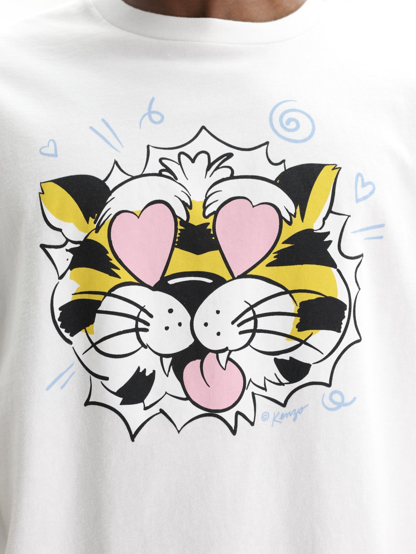 Kenzo T-Shirt Wild Tiger Oversized Off White
