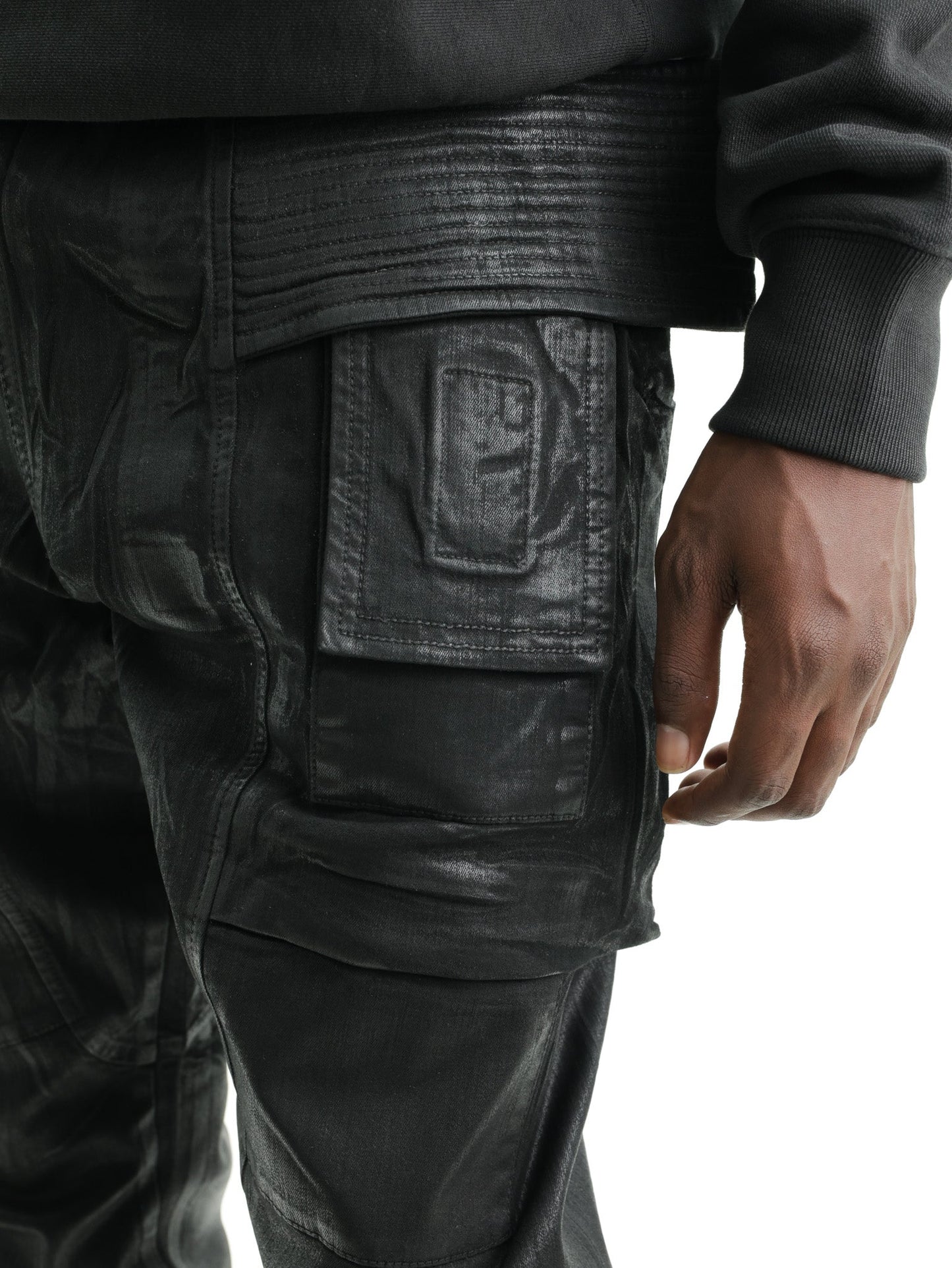 Rick Owens Jeans Drawstring Black