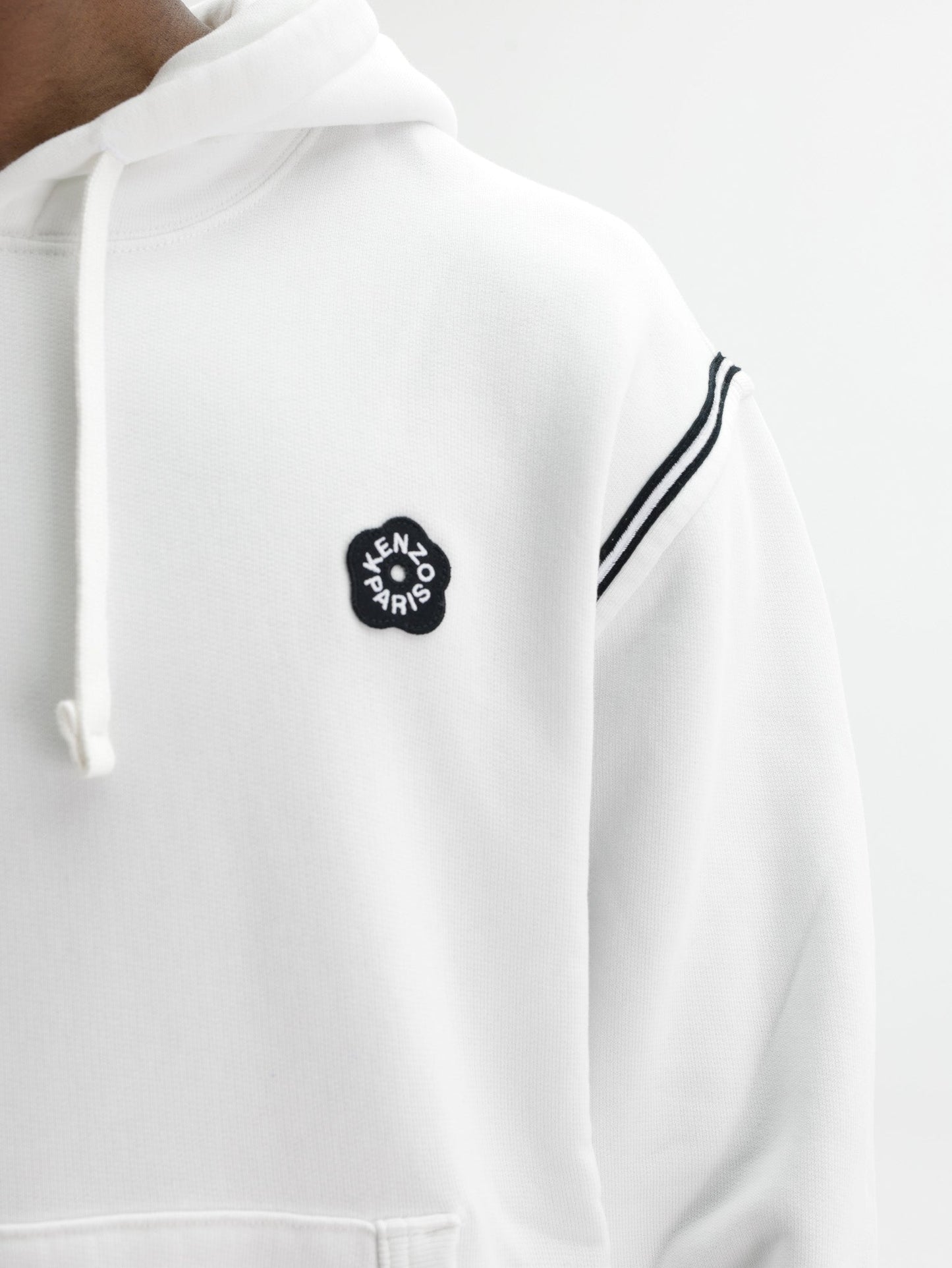 Kenzo Hoodie Boke Flower 2.0 Embroidered Off White