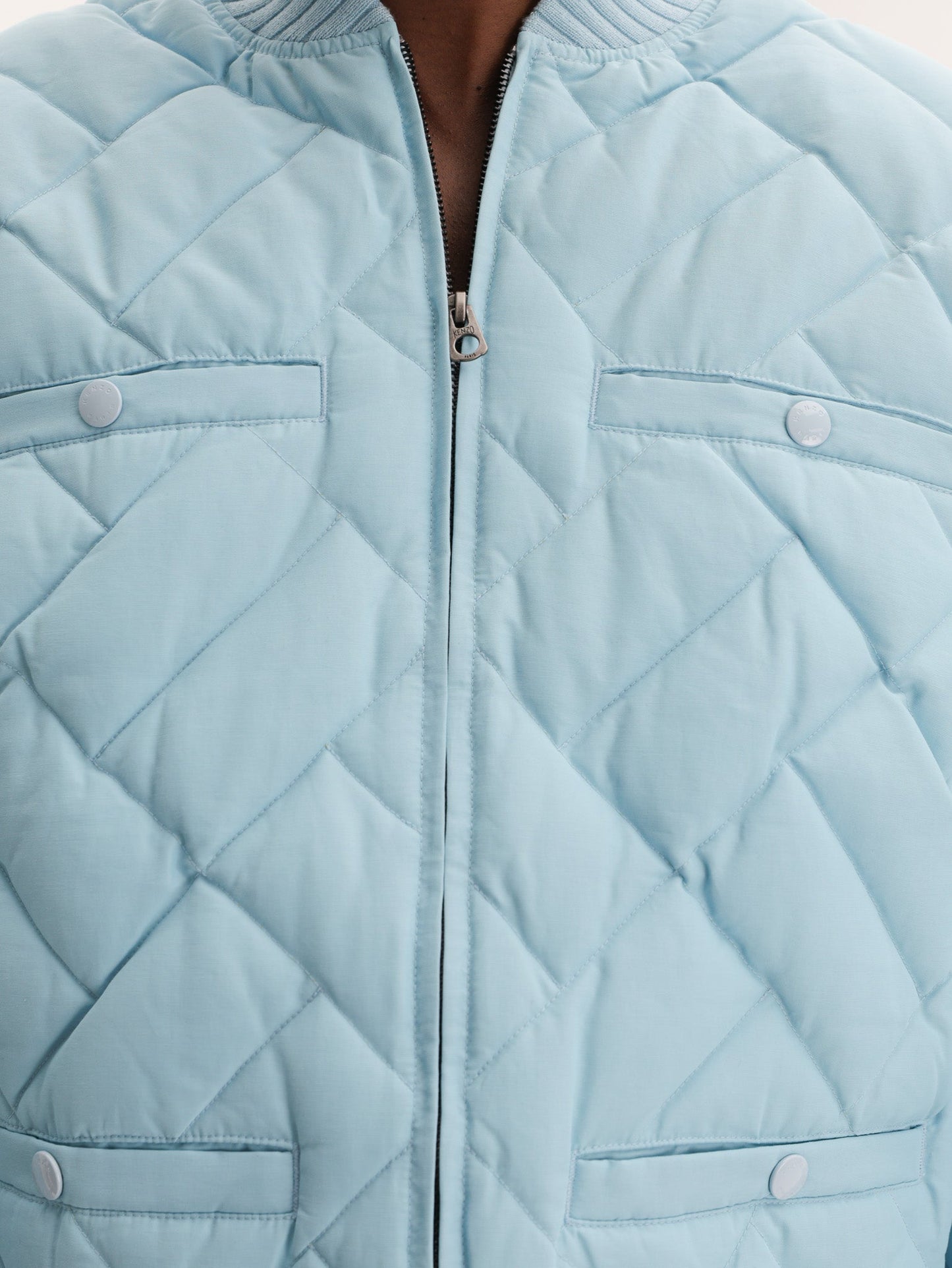 Kenzo Jacket Quilted Down Glacier