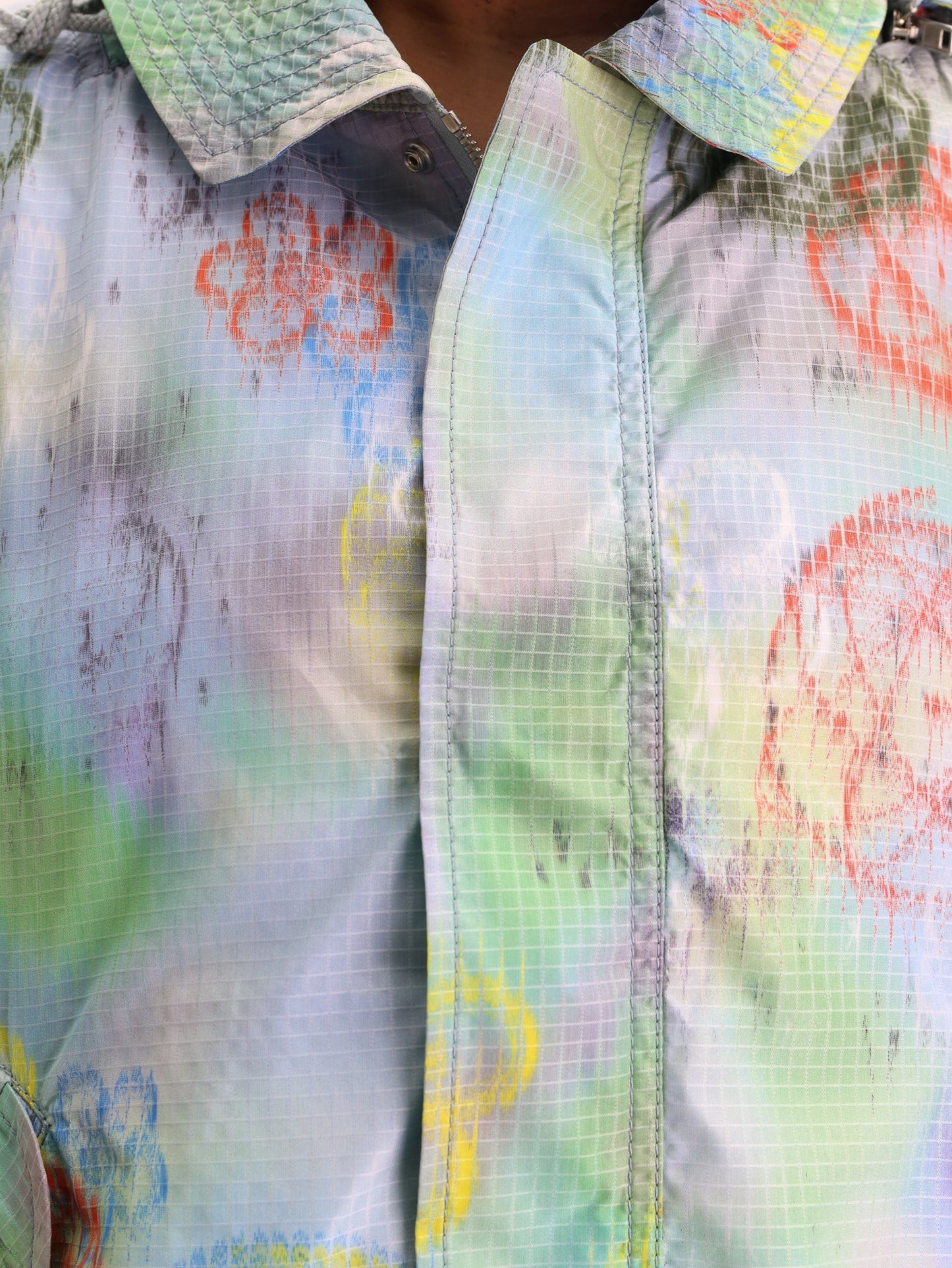 Kenzo Jacket Allover Print Light Blue