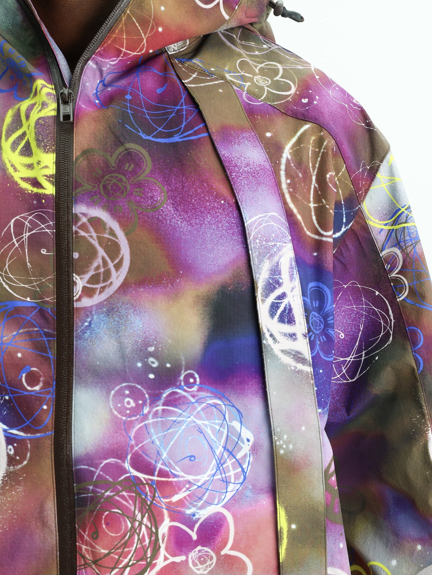 Kenzo Jacket Allover Print Khaki-Multi