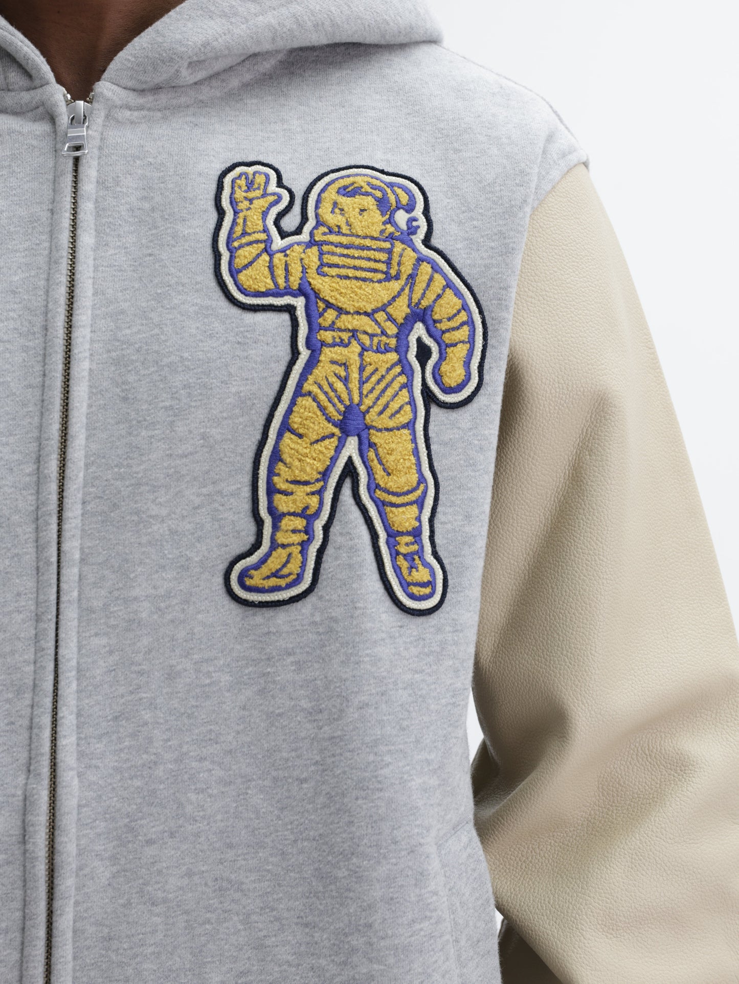 Billionaire Boys Club Jacket Standing Astro Leather Heather Grey