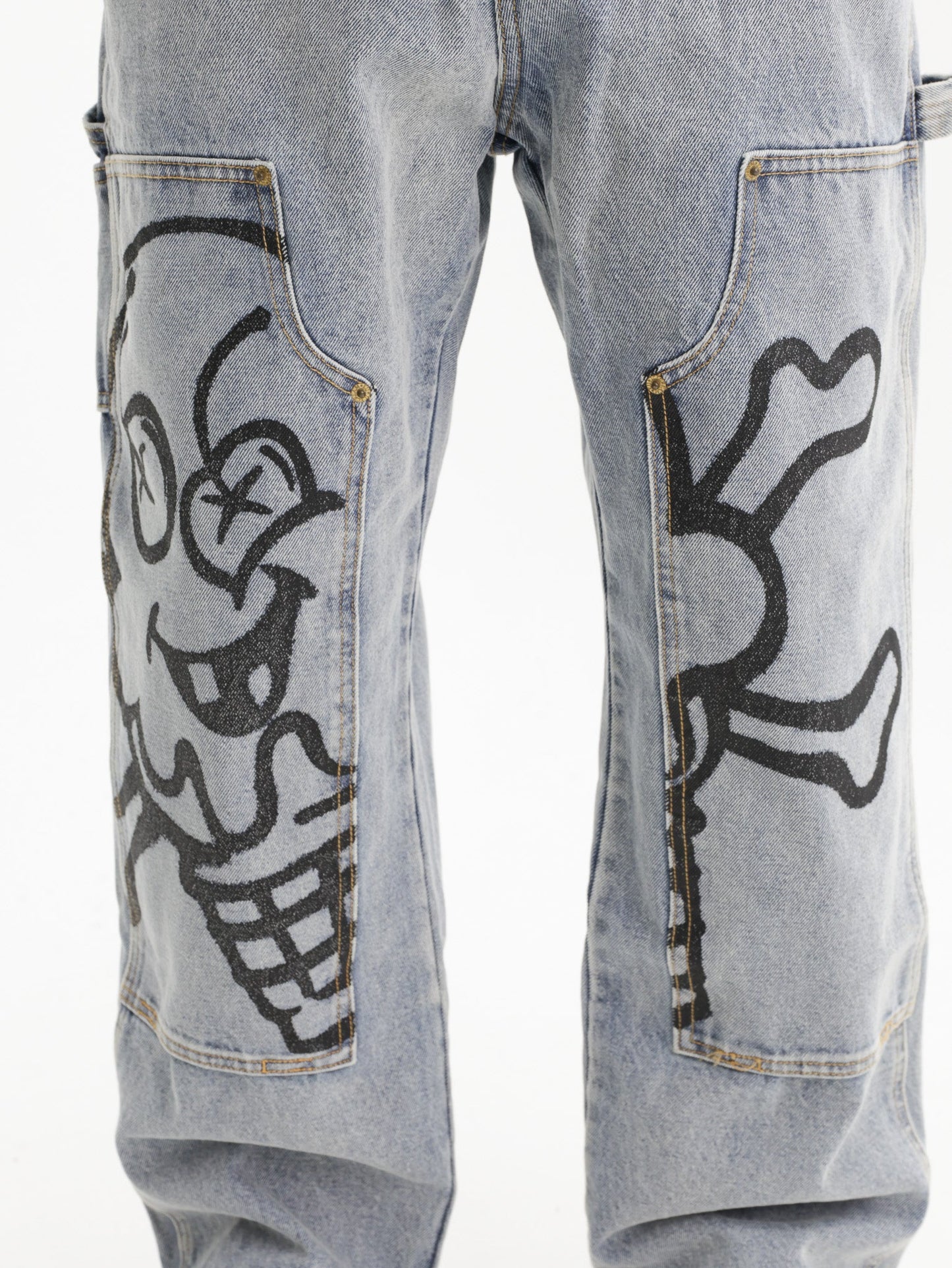 Ice-cream Pants Cones & Bones Denim Light Wash
