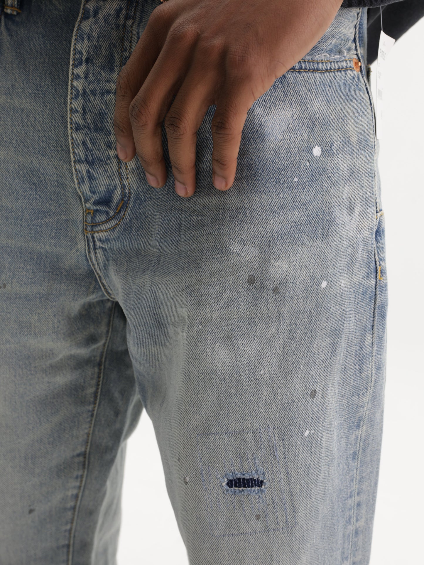 Purple Jeans Light Vintage Slash Indigo