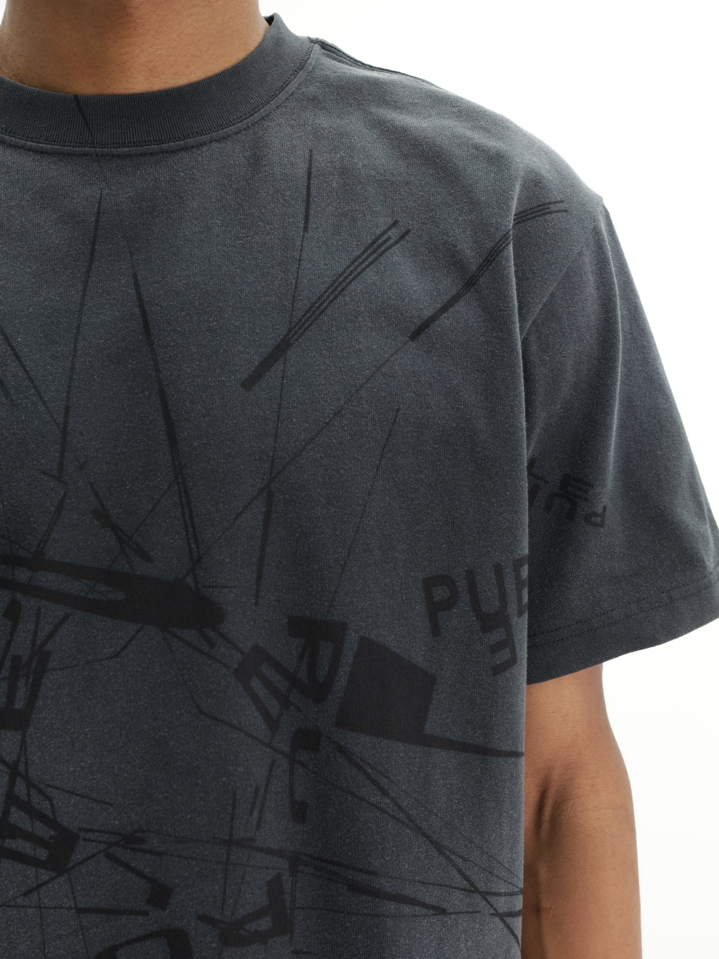 Purple T-Shirt Hwt Black