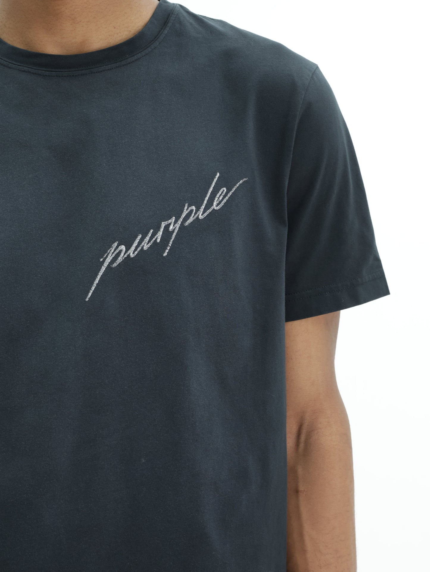 Purple T-Shirt Clean Black