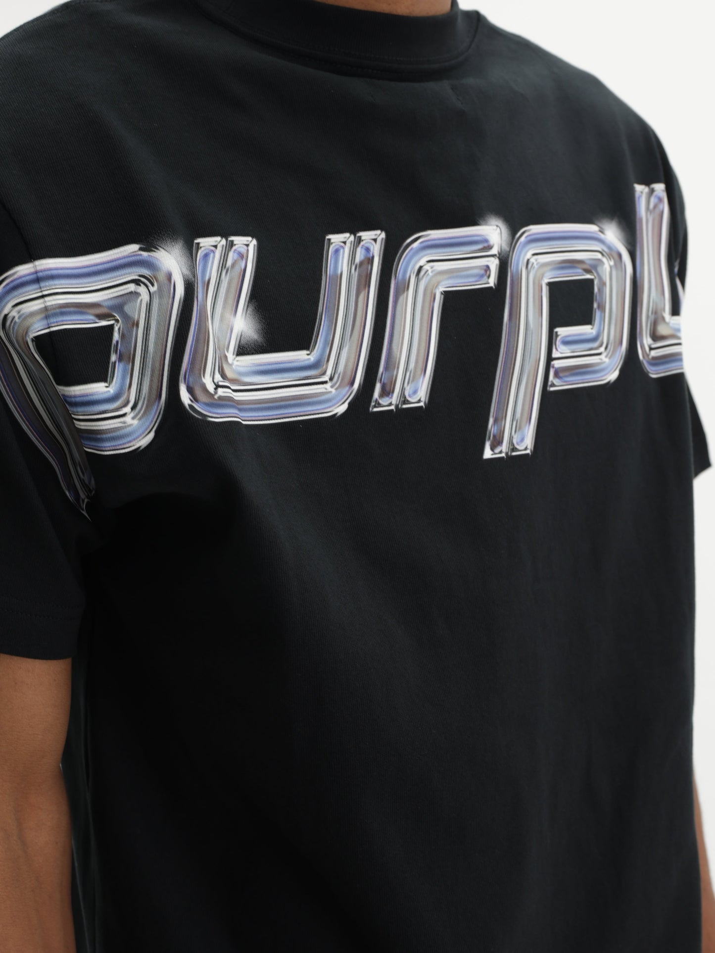 Purple T-Shirt Hwt Black
