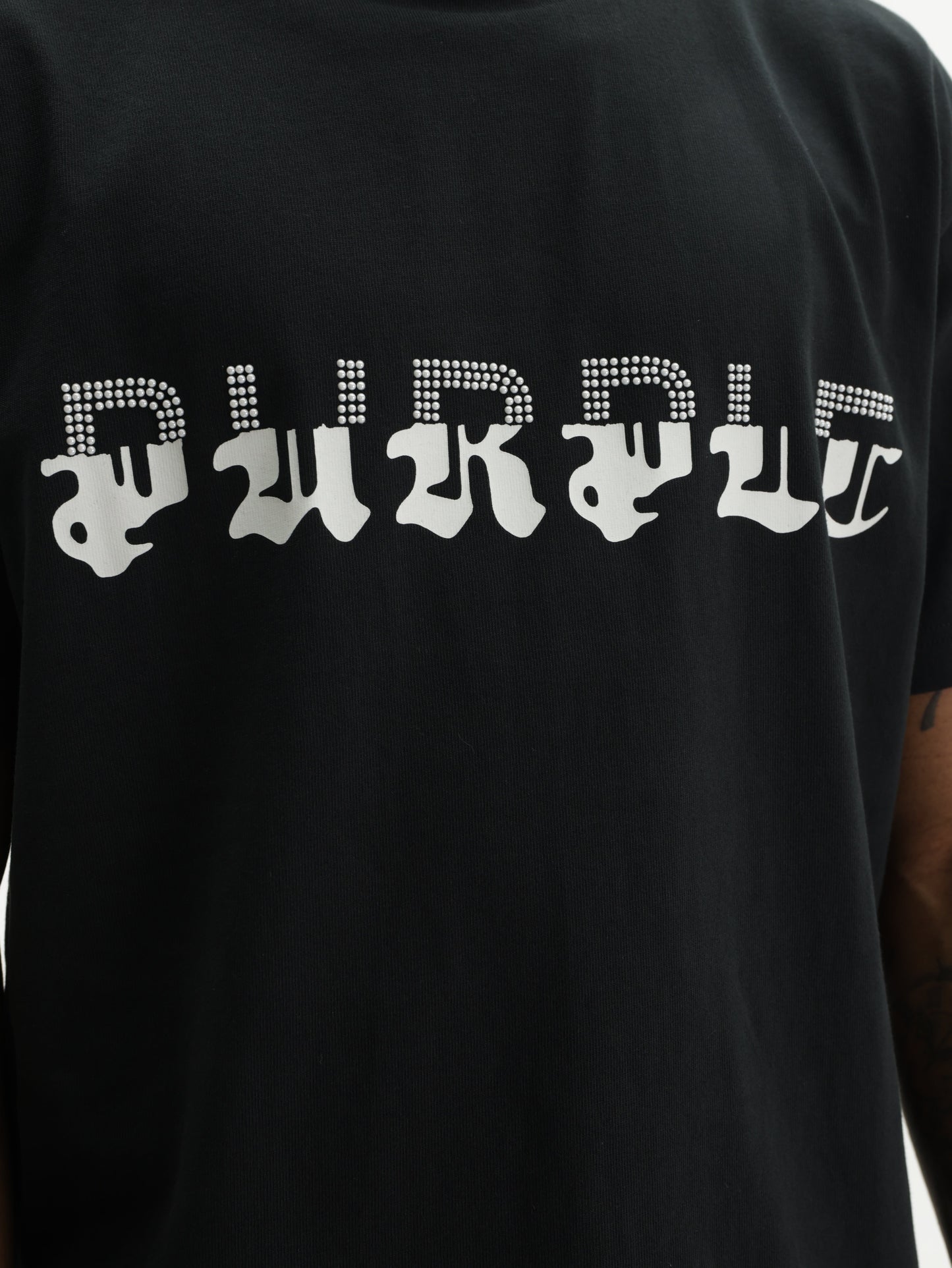 Purple T-Shirt Hwt Black
