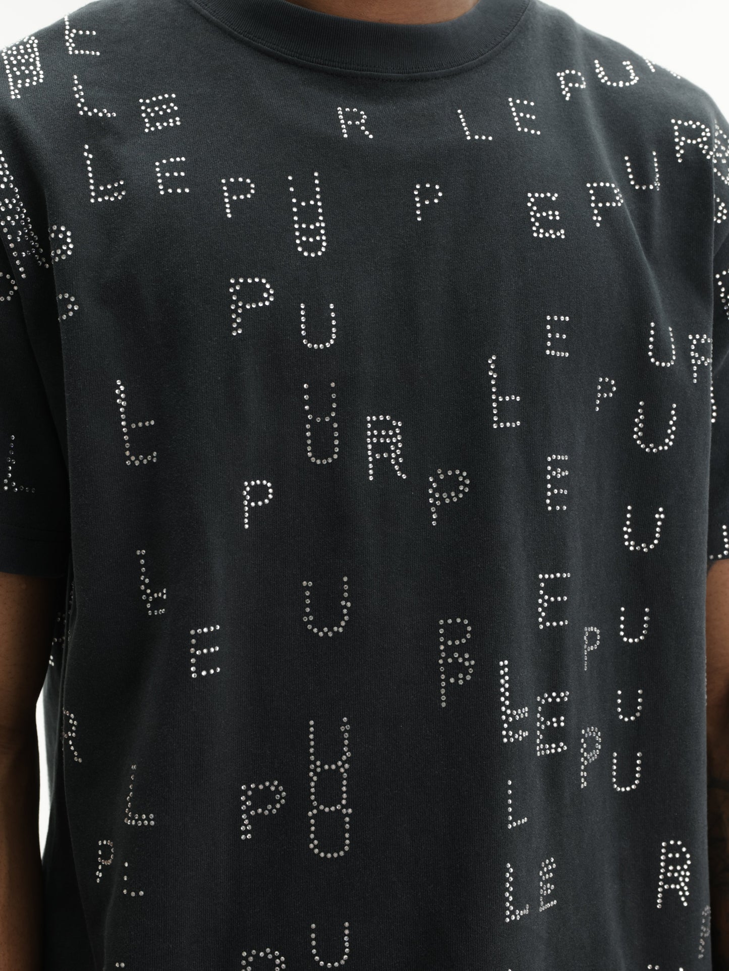 Purple T-Shirt Hwt Black