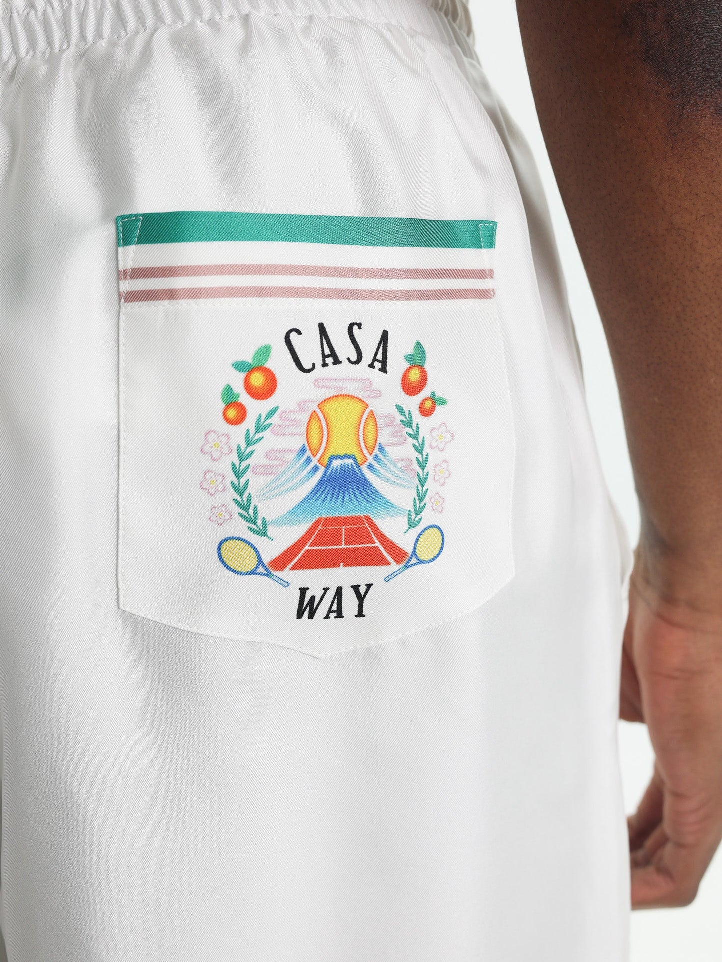 Casablanca Shorts Logo White