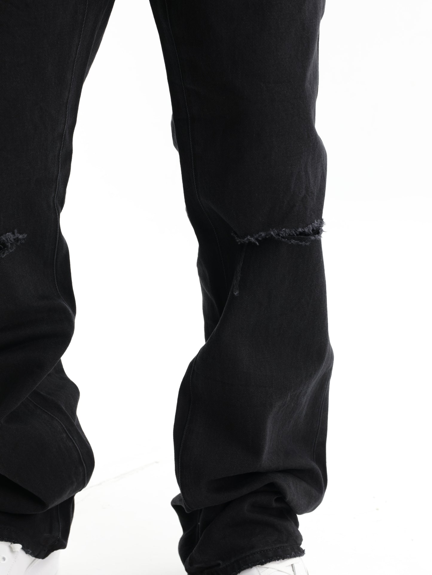 Purple Jeans Lancer Rip Boot Black