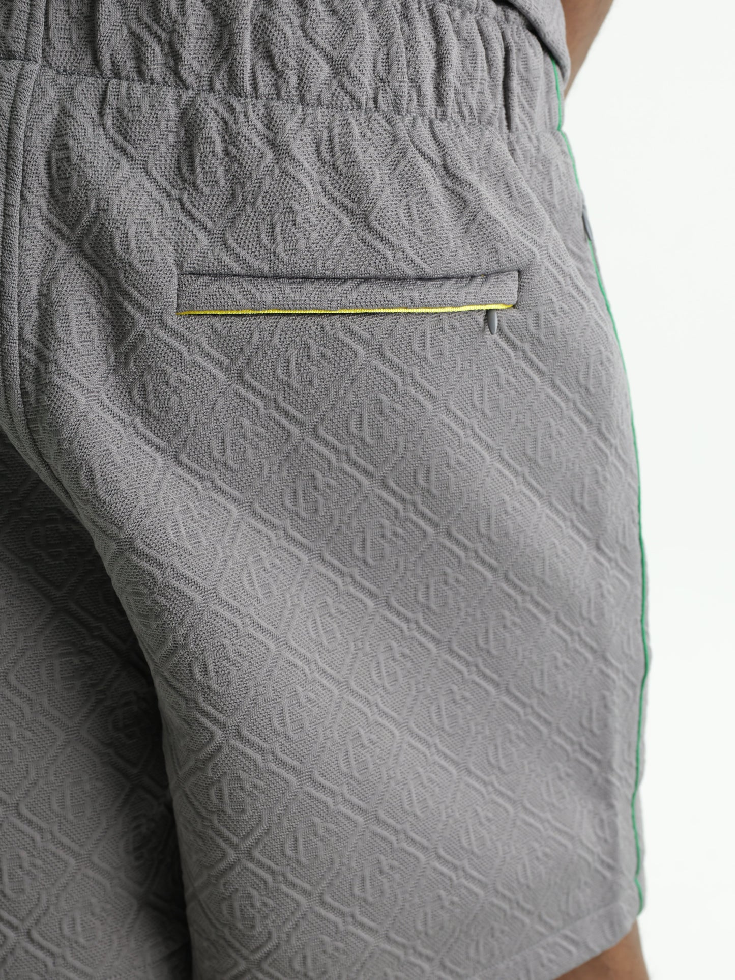 Casablanca Shorts Monogram Embossed Grey