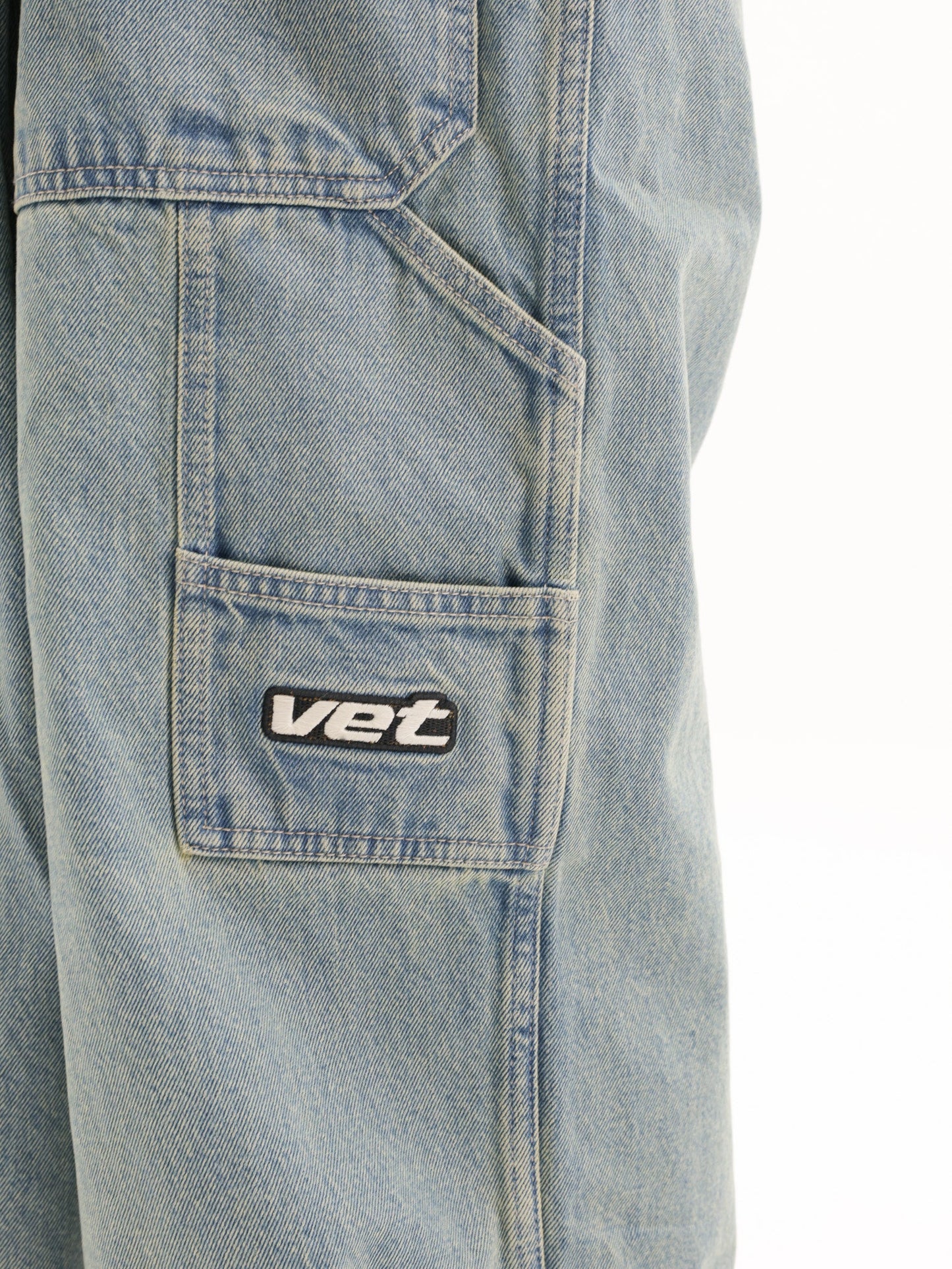 Vetements Jeans Back-To Front Hiphop Vintage Mid Blue
