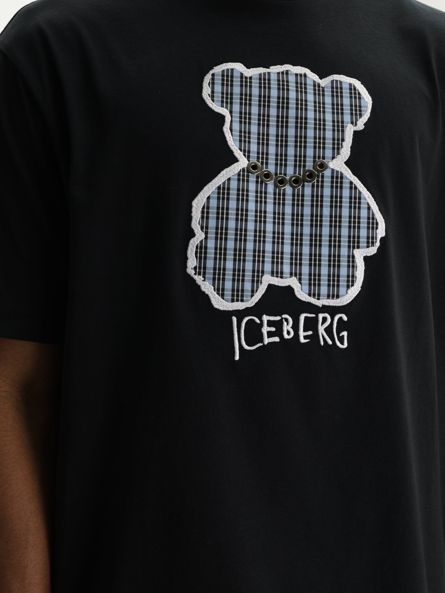 Iceberg T-Shirt Teddy Print Black
