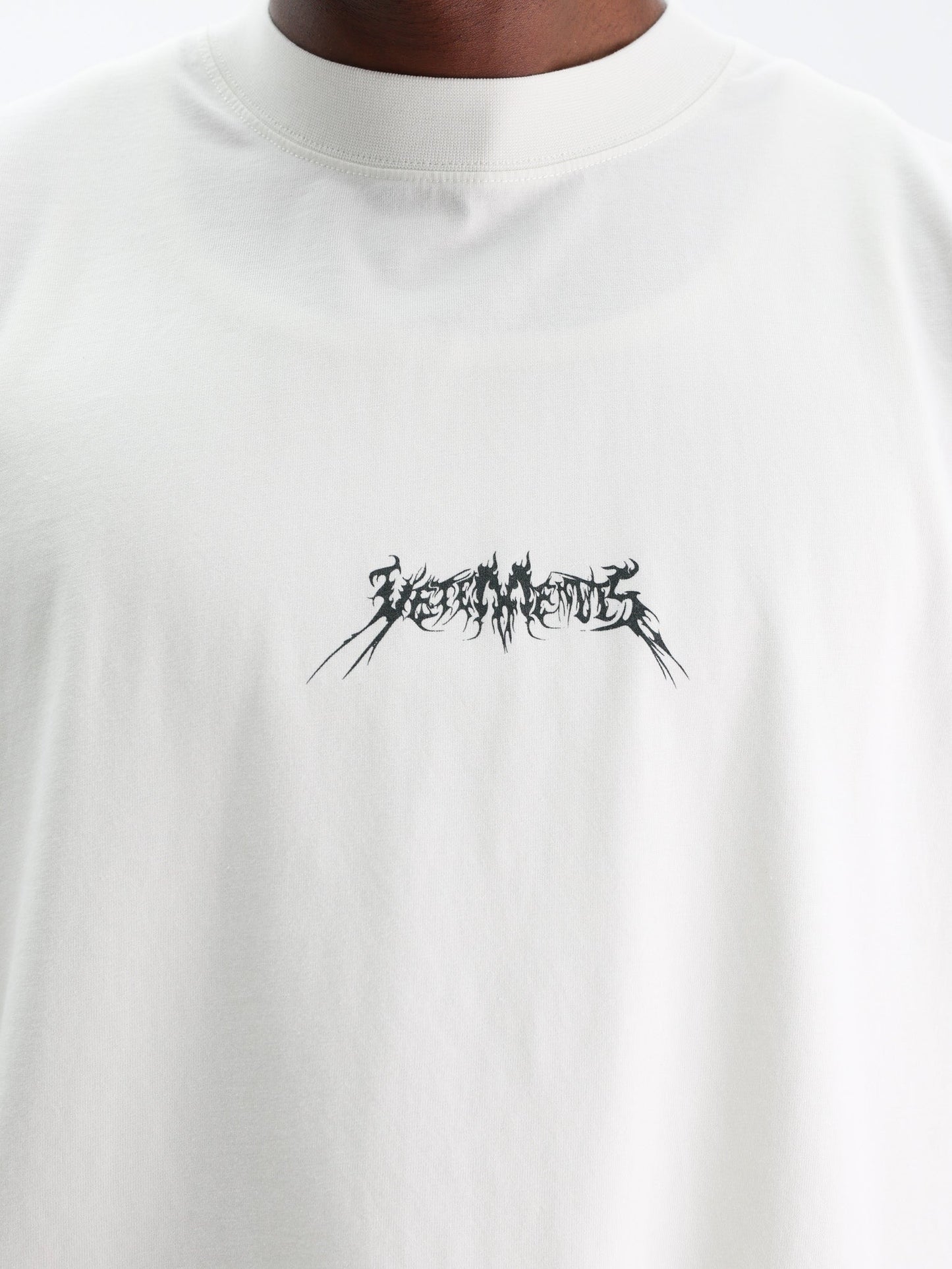 Vetements T-Shirt Metal Logo Regular White