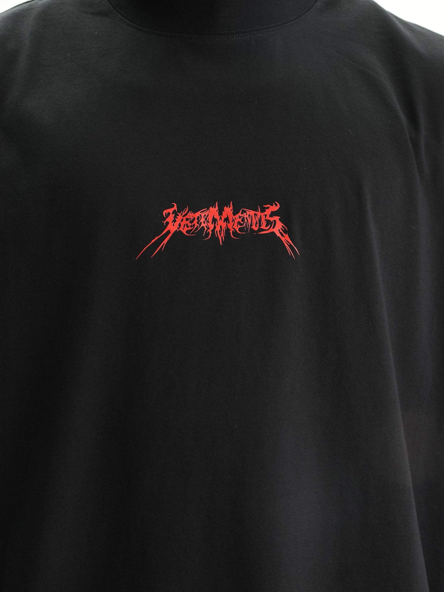 Vetements T-Shirt Metal Logo Regular Black