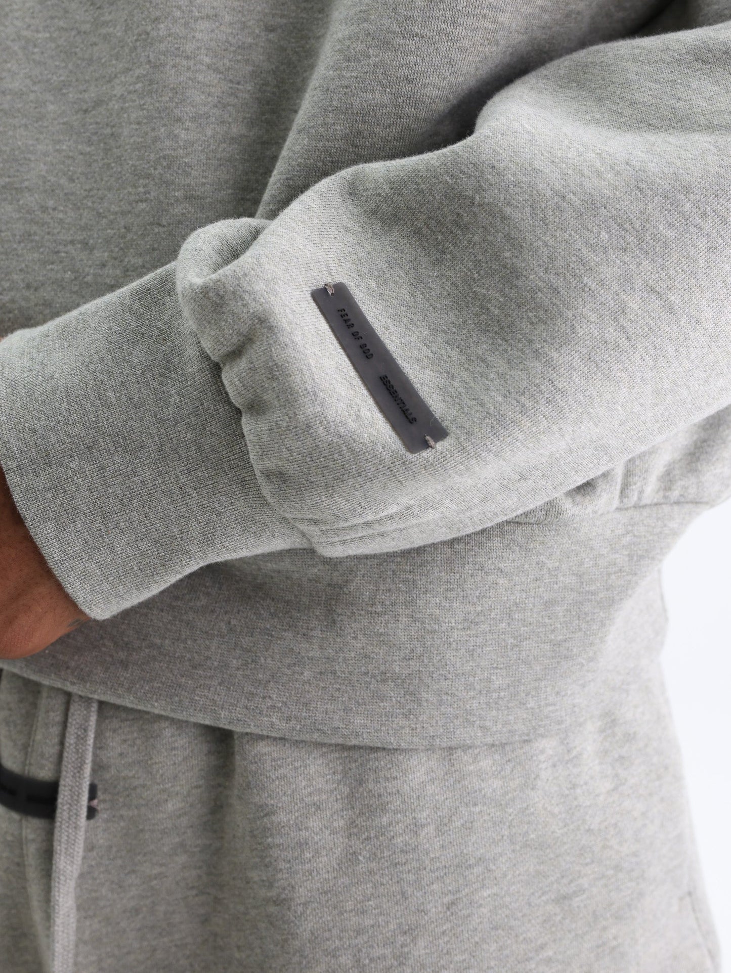Essentials Classic Fit Fleece Crewneck Concrete Heather