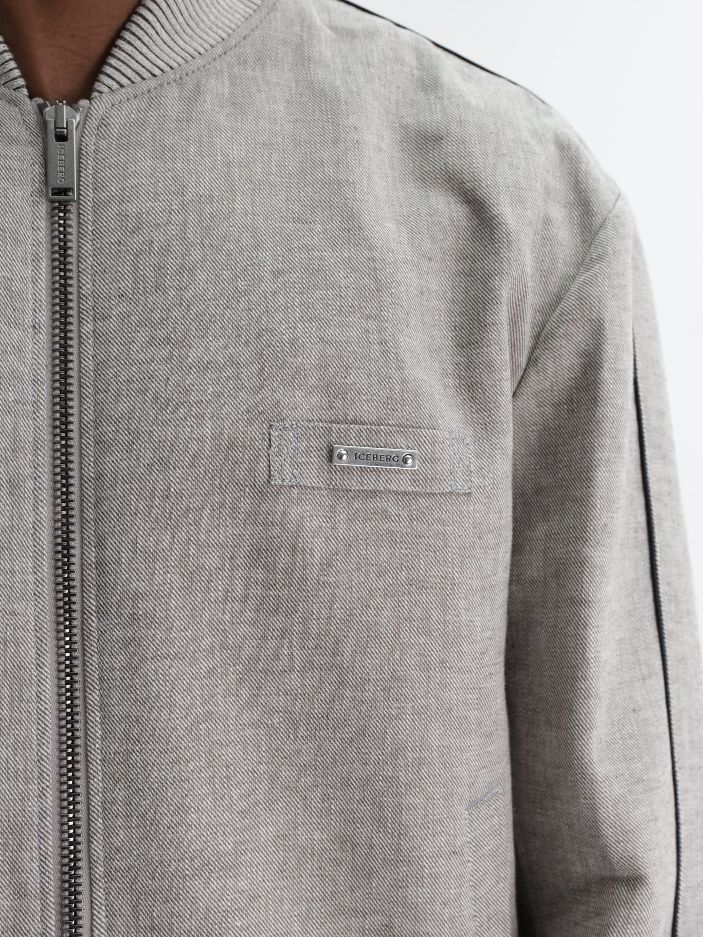 Iceberg Jacket Zip High Neck Sand