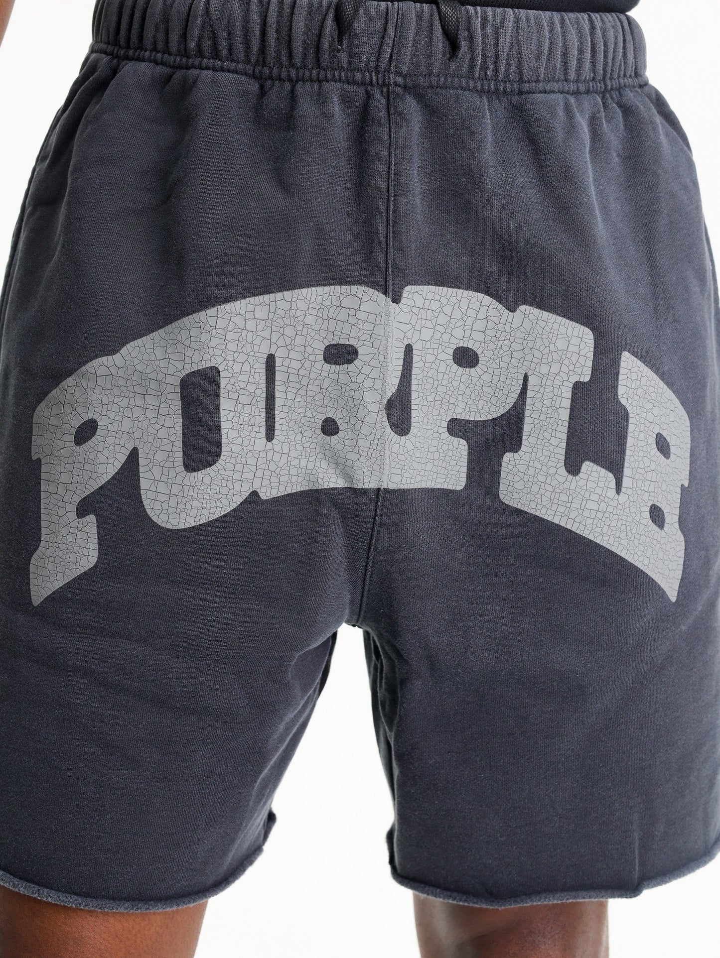 Purple Shorts Mwt Fleece Black