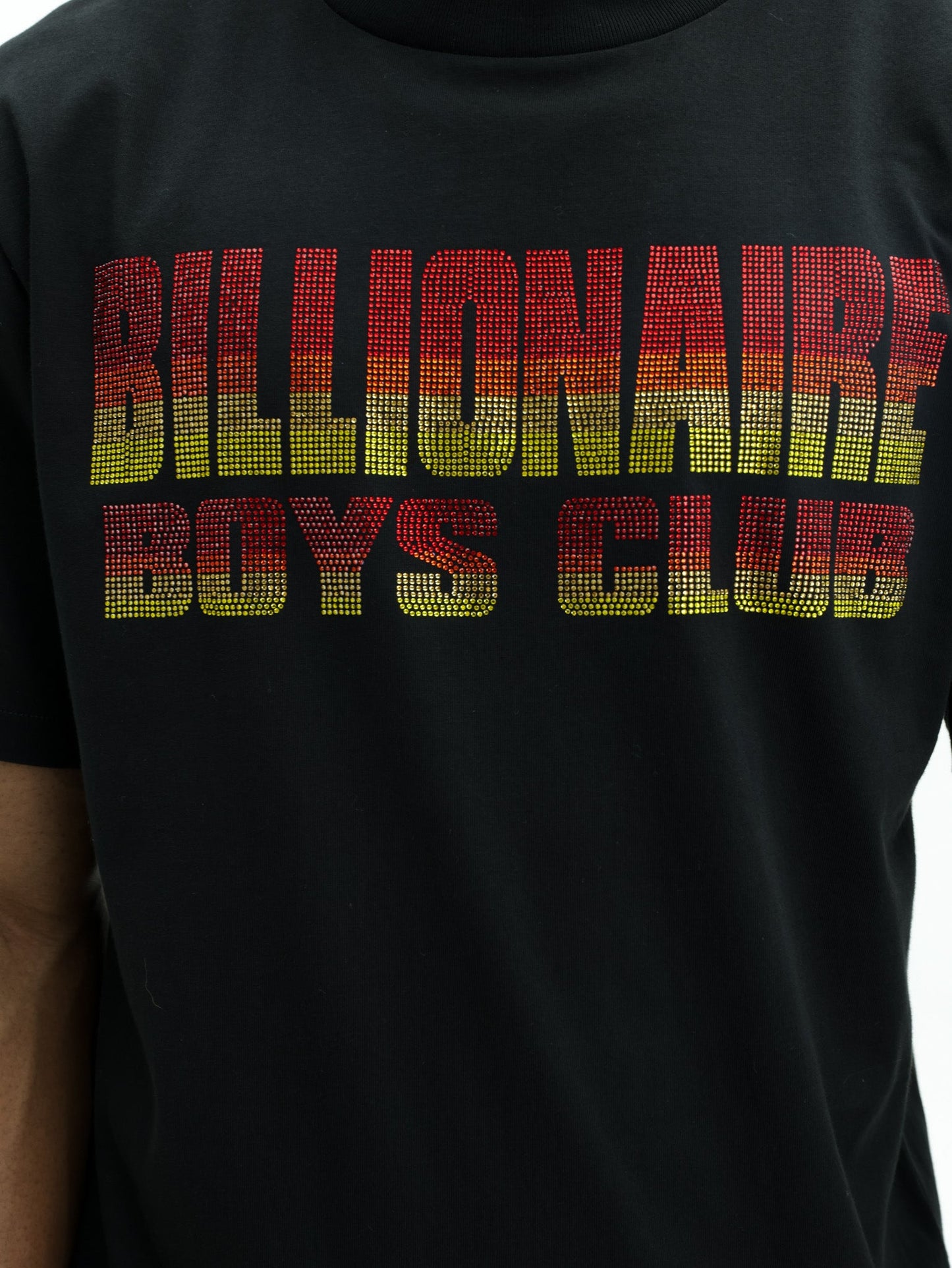 Billionaire Boys Club T-Shirt Straight Logo Gradient Diamonte Black