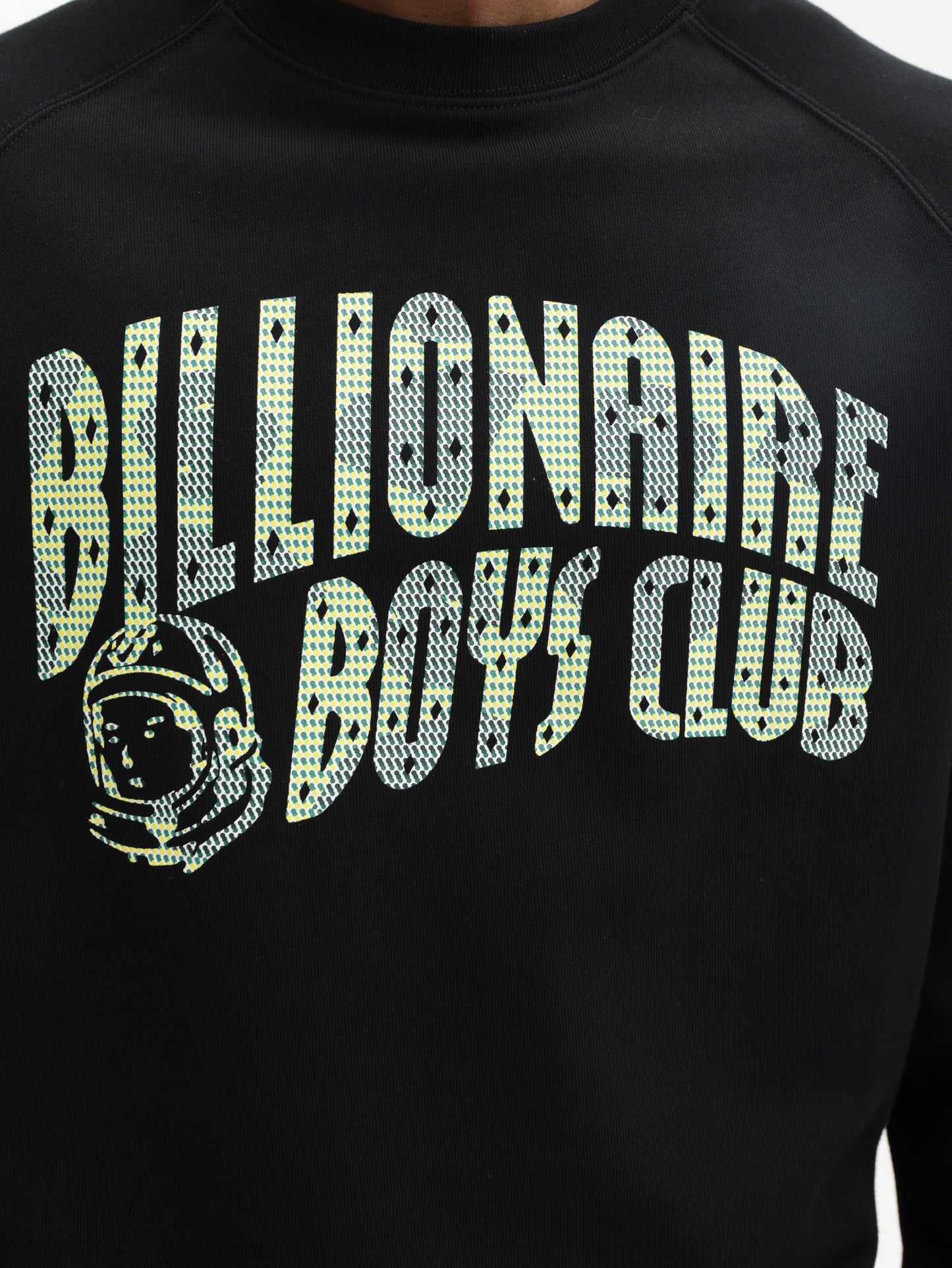Billionaire Boys Club Sweater Tri-tone Arch Logo Crewneck Black