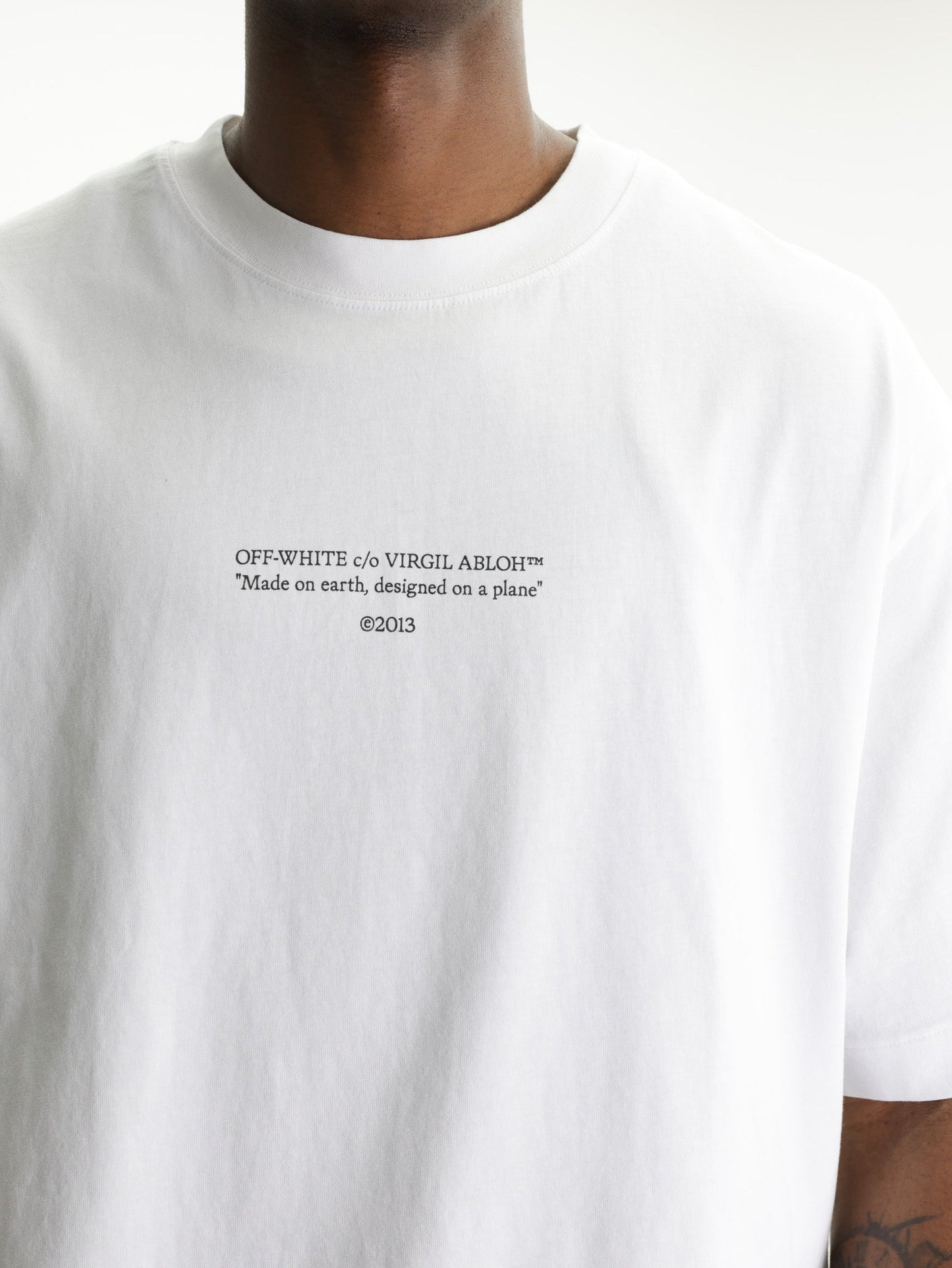 Off - White T-Shirt Statement SS Skate White