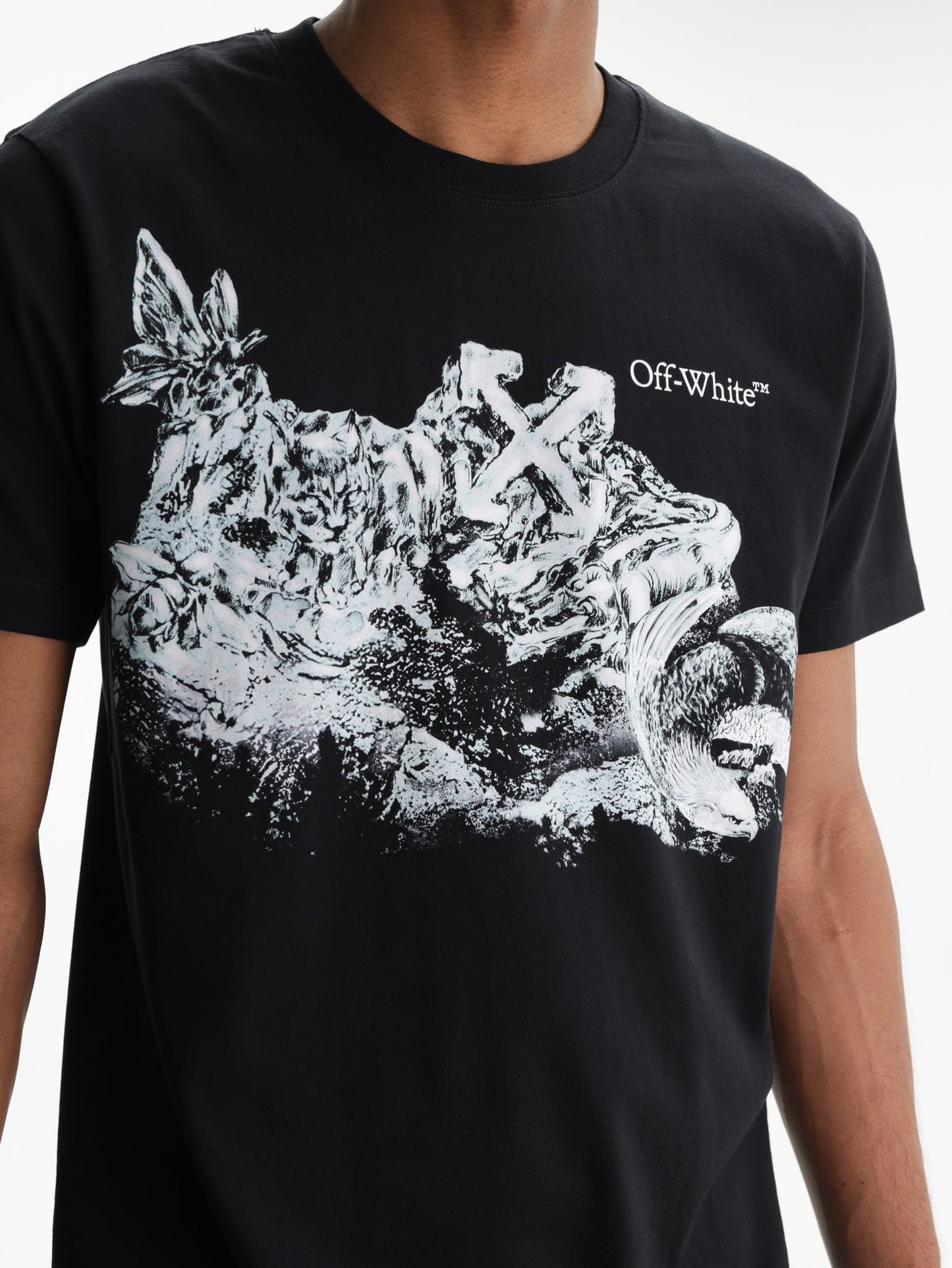 Off - White T-Shirt Eagle Rock SS Slim Black