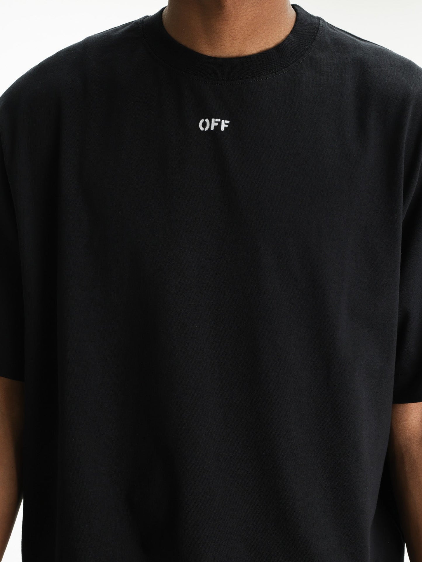 Off - White T-Shirt 3d Arrow Spray Black