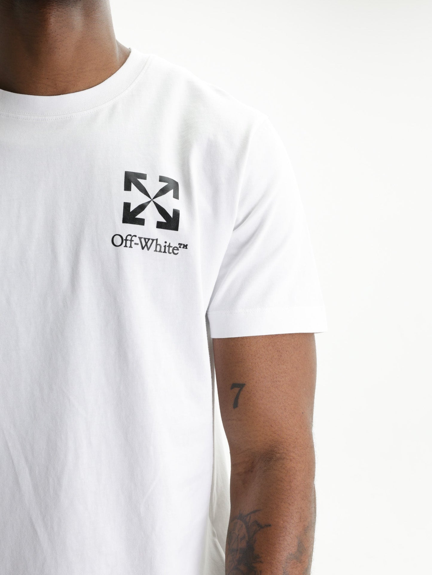 Off - White T-Shirt Small Arrow Slim White