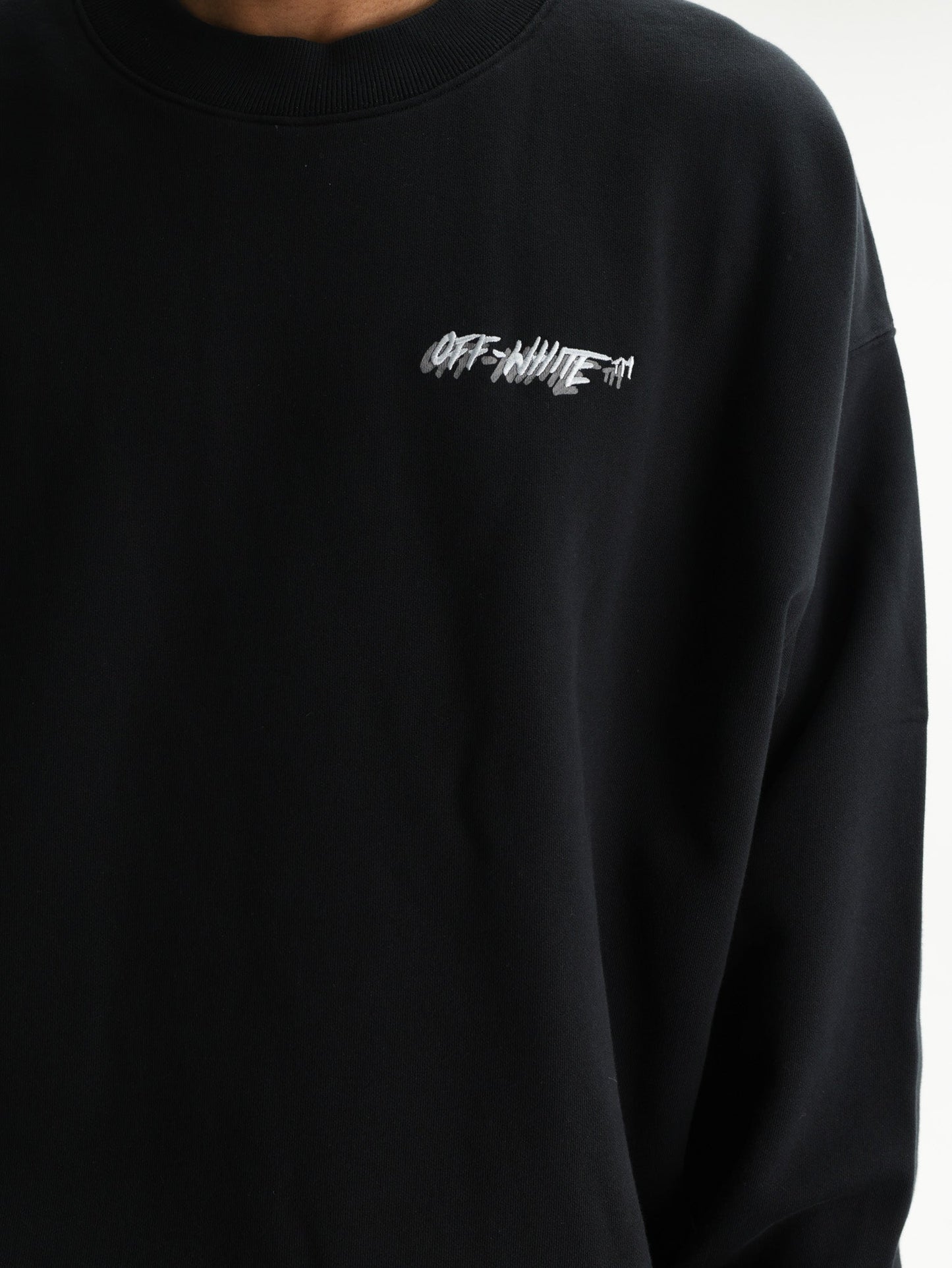 Off - White T-Shirt Off Logo Skate Black