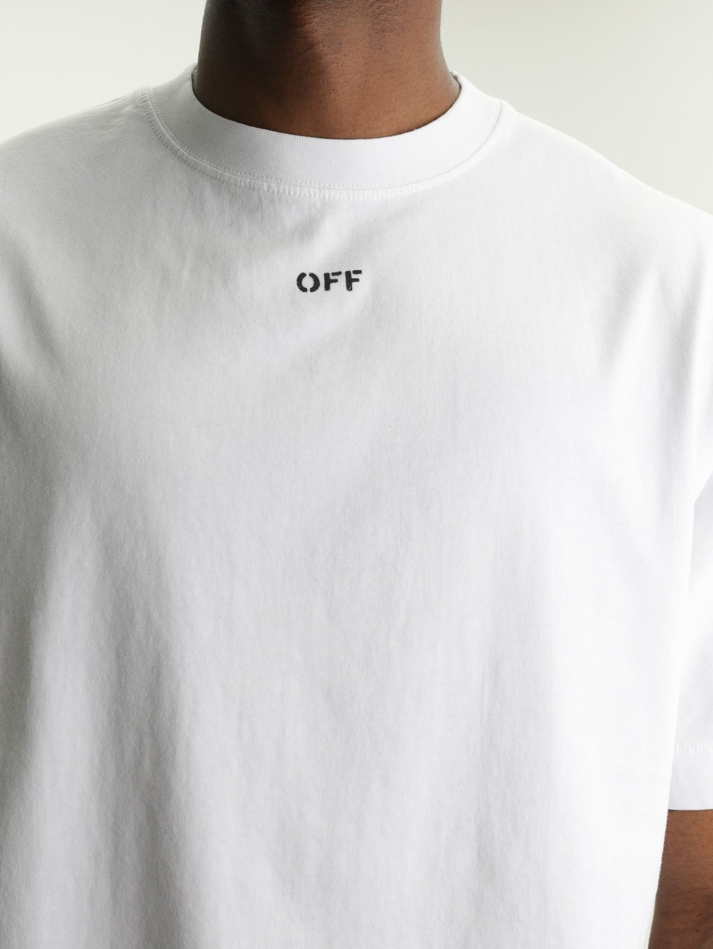Off - White T-Shirt 3d Arrow Spray White
