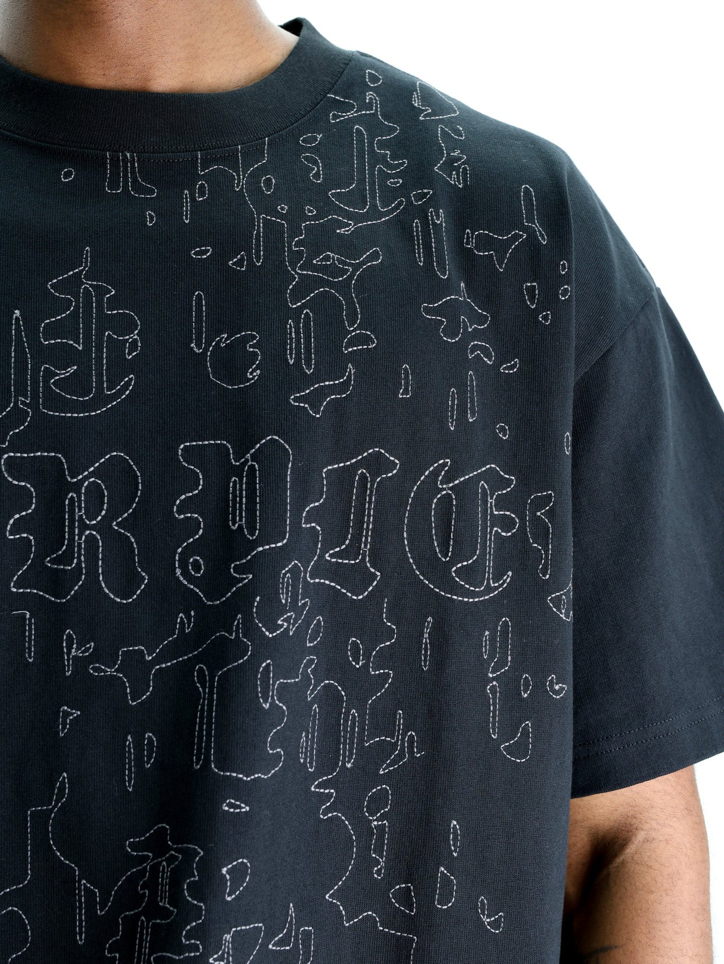Purple T-Shirt Hwt Jersey Oversized Ss Tee Black