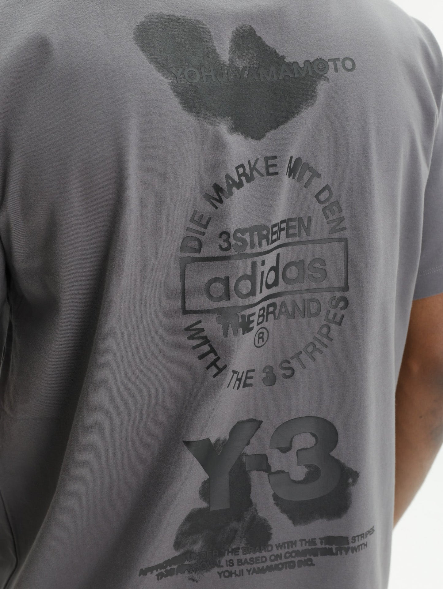 Y-3 T-Shirt GFX SS Cloud Granite