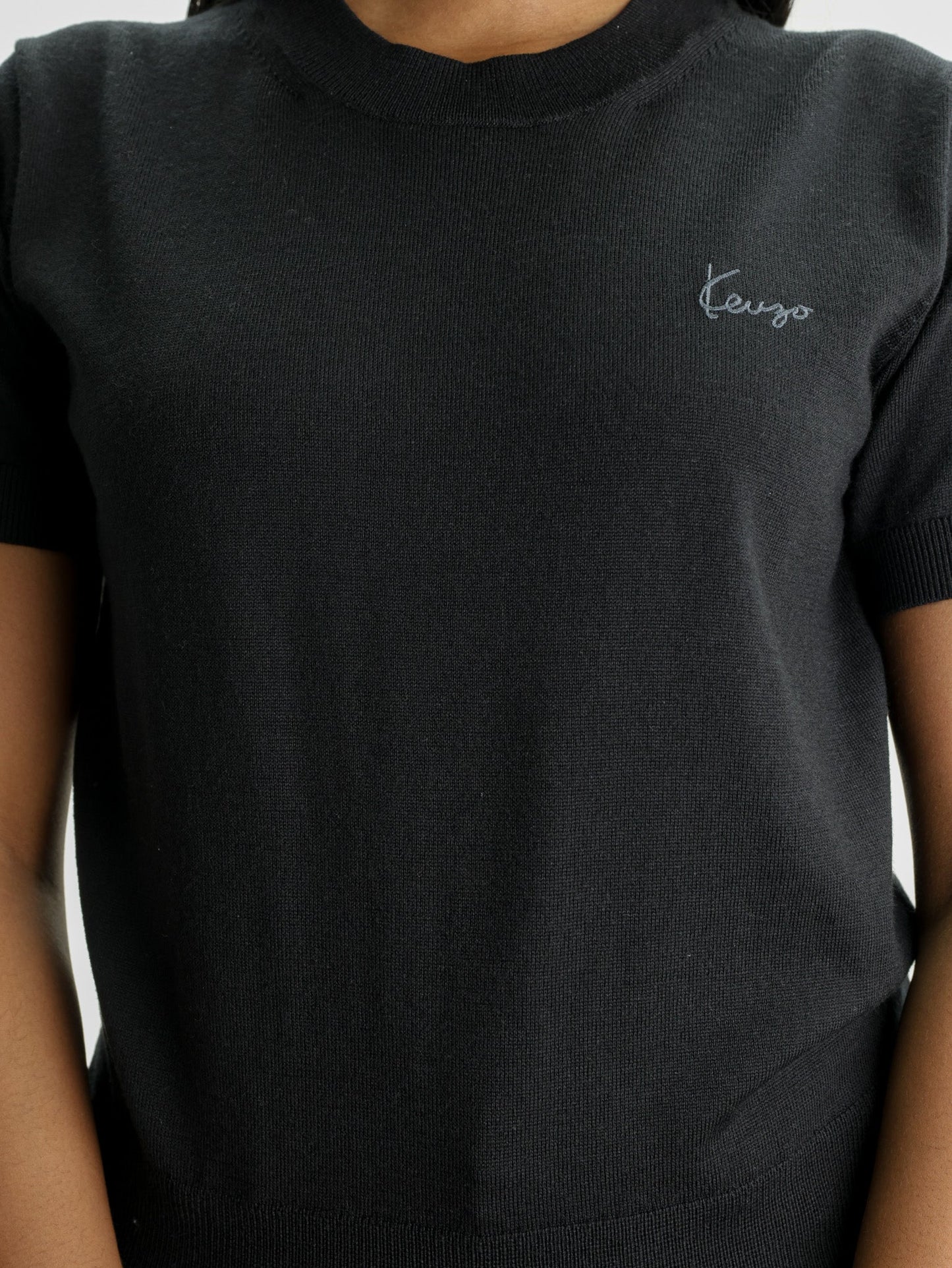 Kenzo T-Shirt Knitted Wool Black