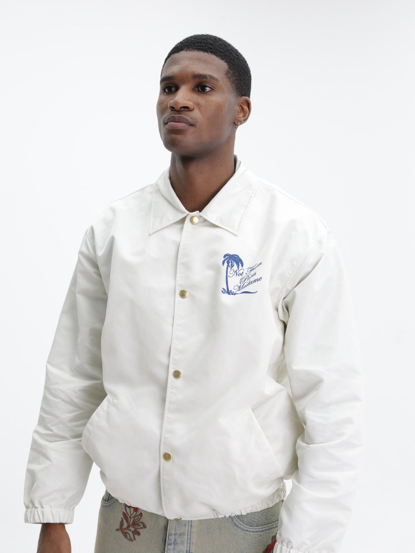 Drole Jacket Slogan Palmier Off White