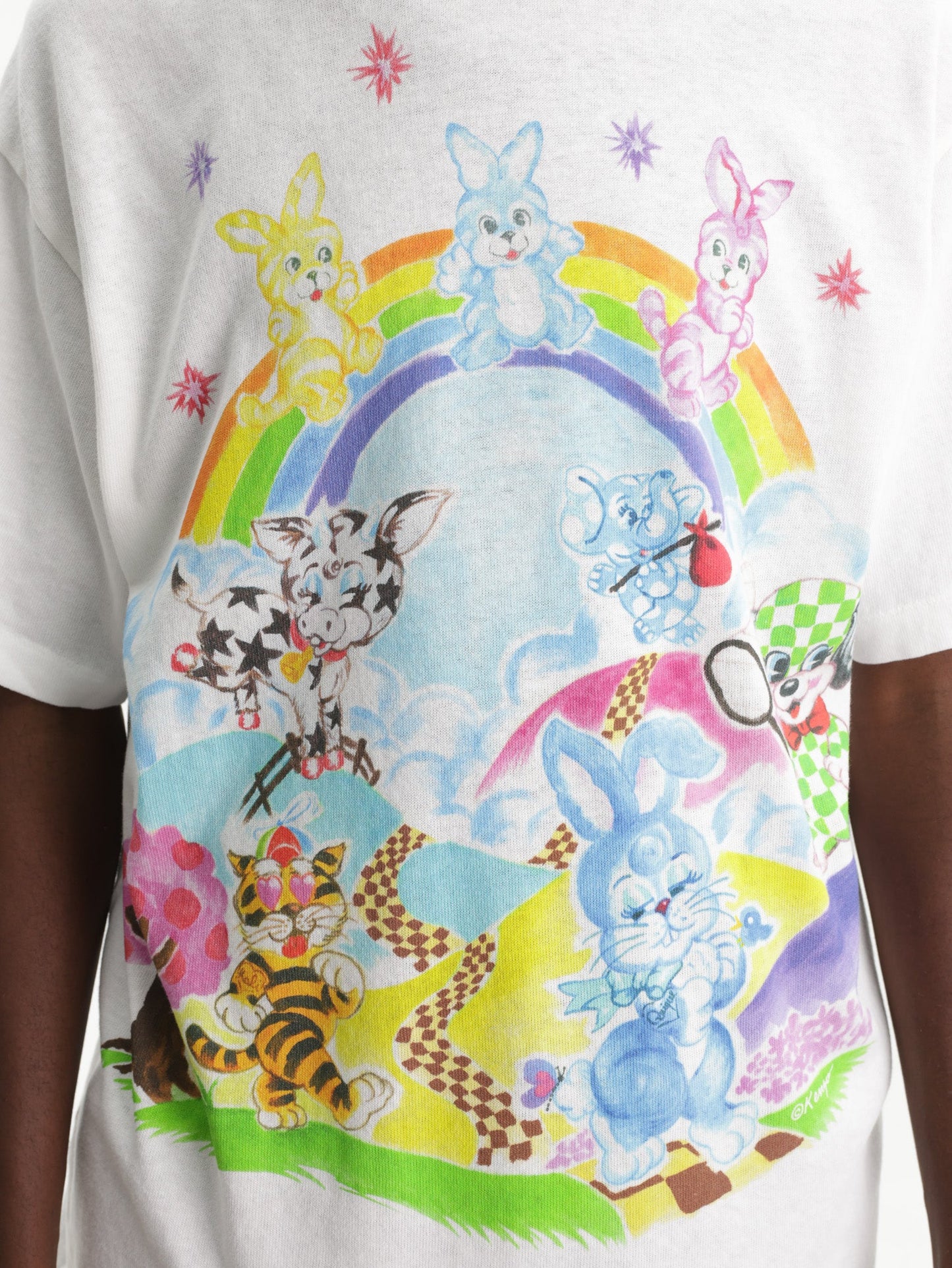 Kenzo T-Shirt Cartoon Off White