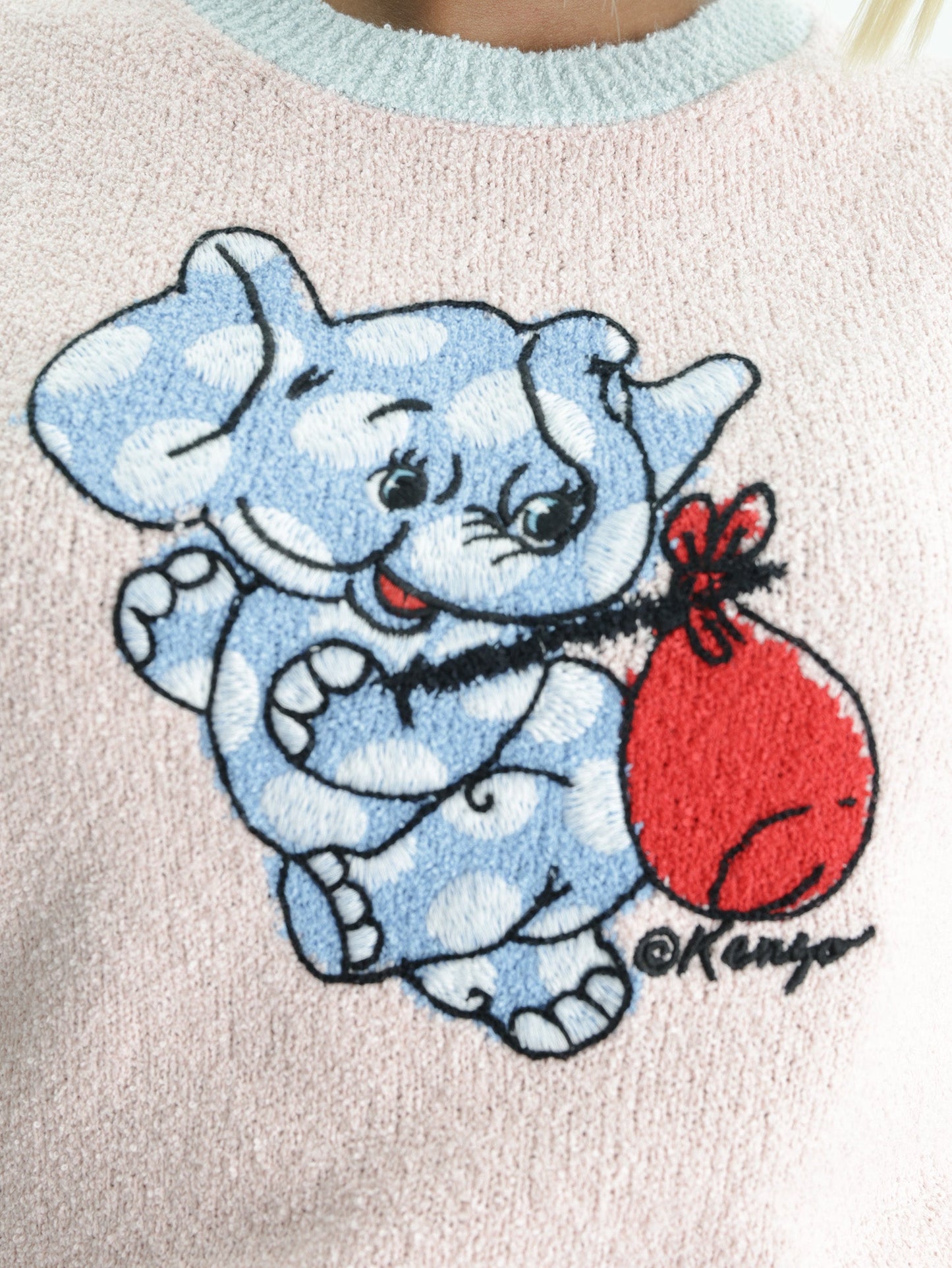 Kenzo T-Shirt Elephant Flamingo Pink