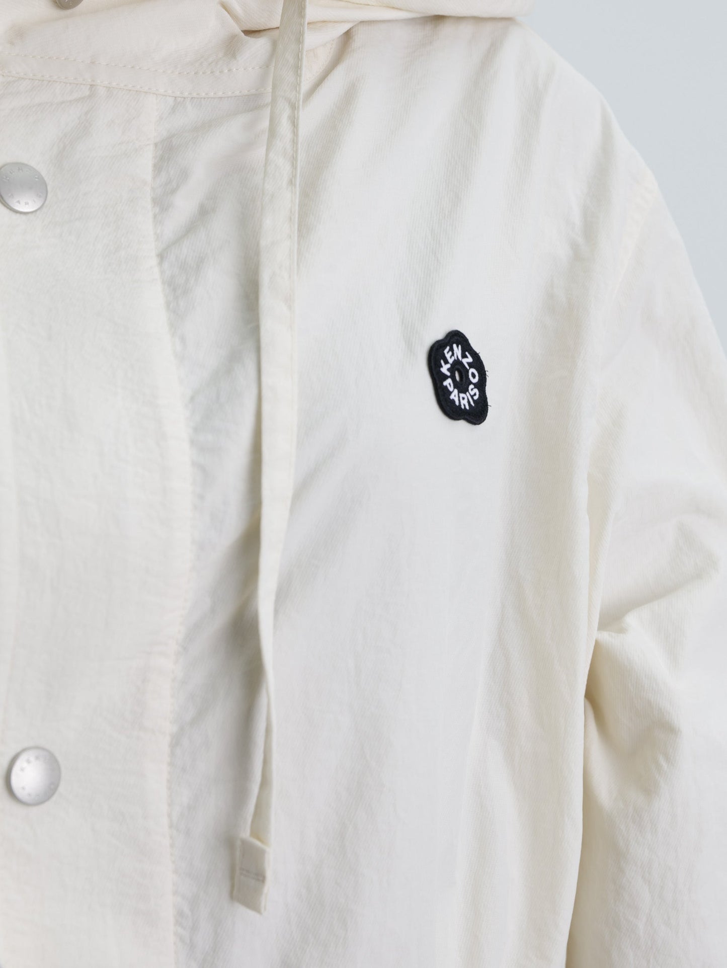 Kenzo Jacket Windbreaker Parka Ecru