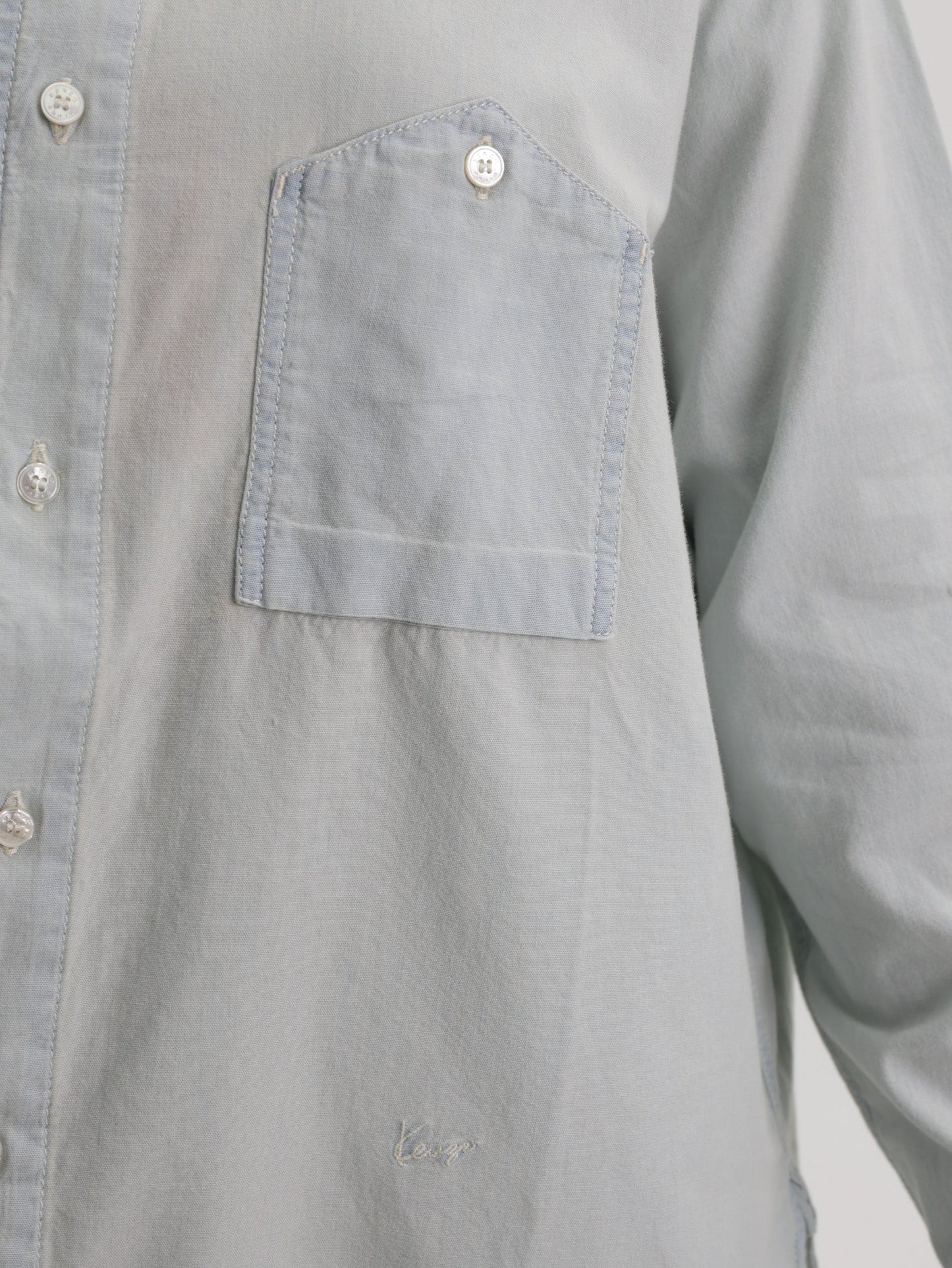 Kenzo Shirt Overshirt LS Stone Bl Dirty