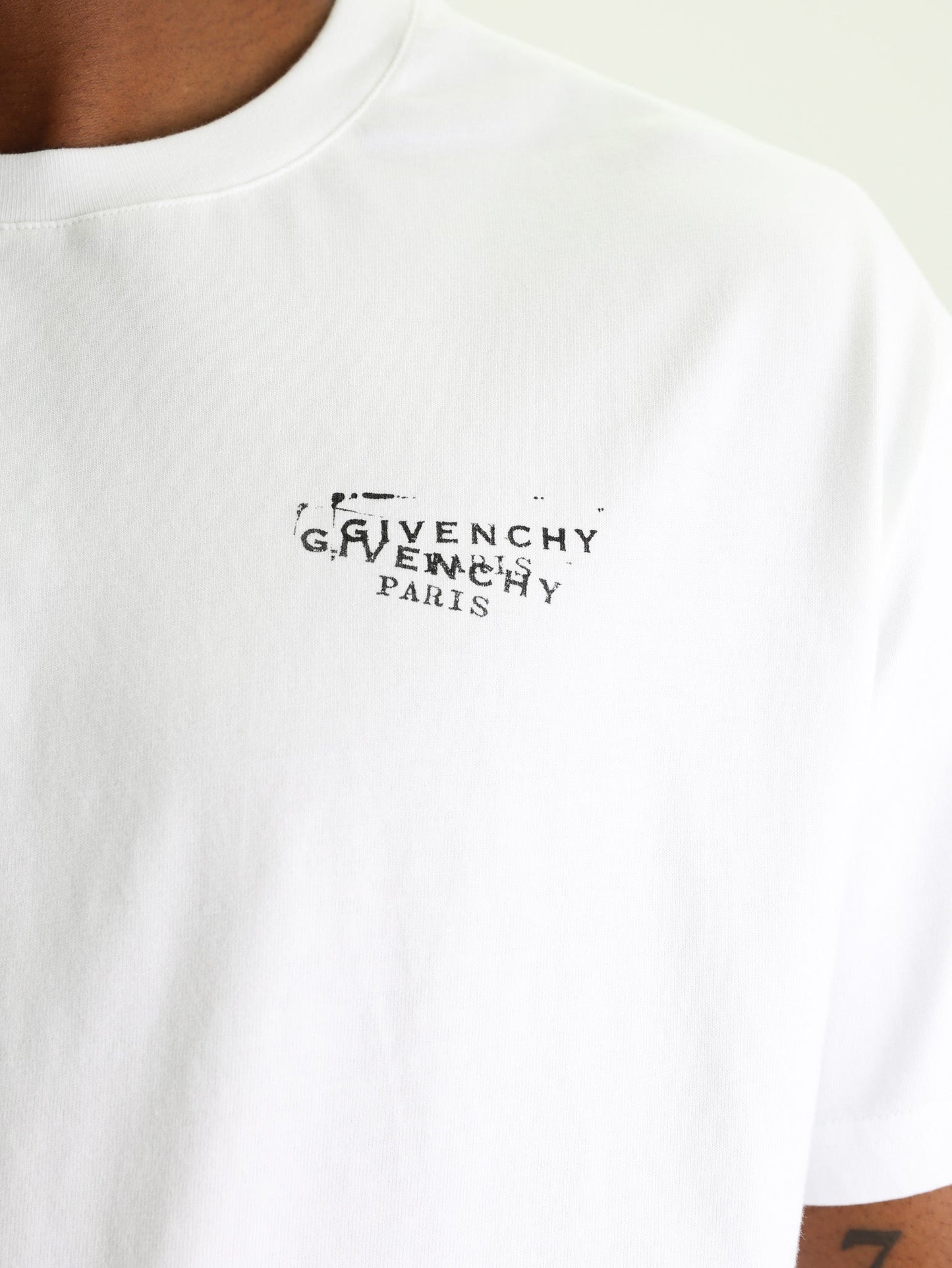 Givenchy T-Shirt With Stamp Print White