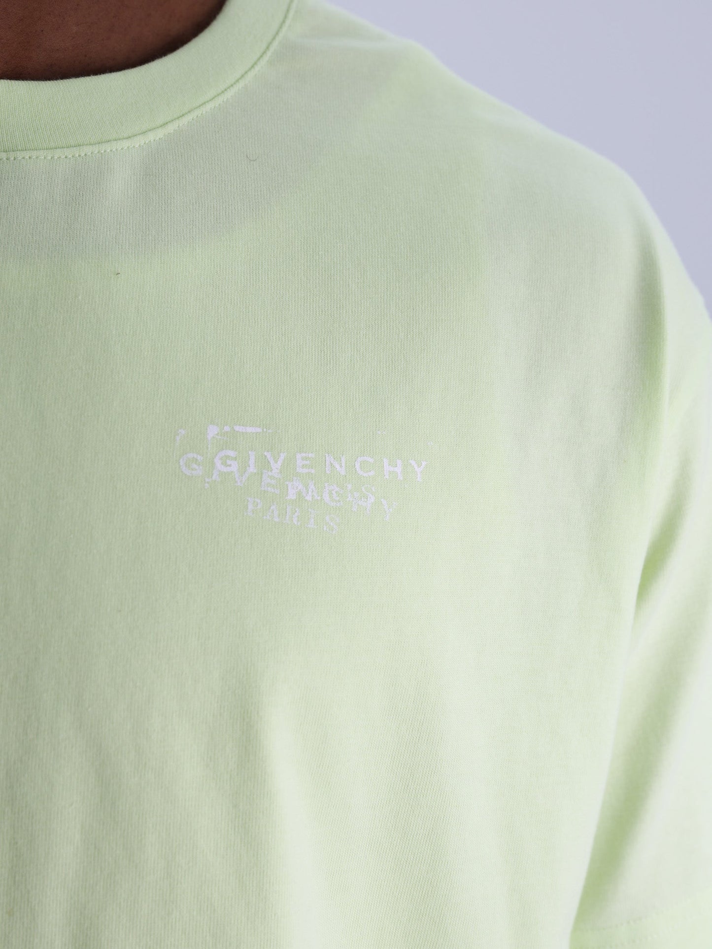 Givenchy T-Shirt With Stamp Print Pale Green